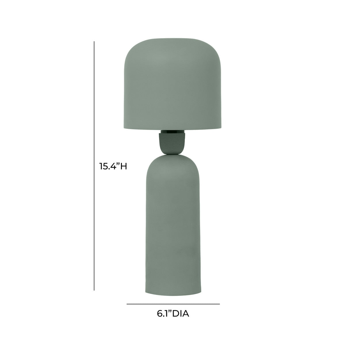 Shroom Terracotta Metal Table Lamp