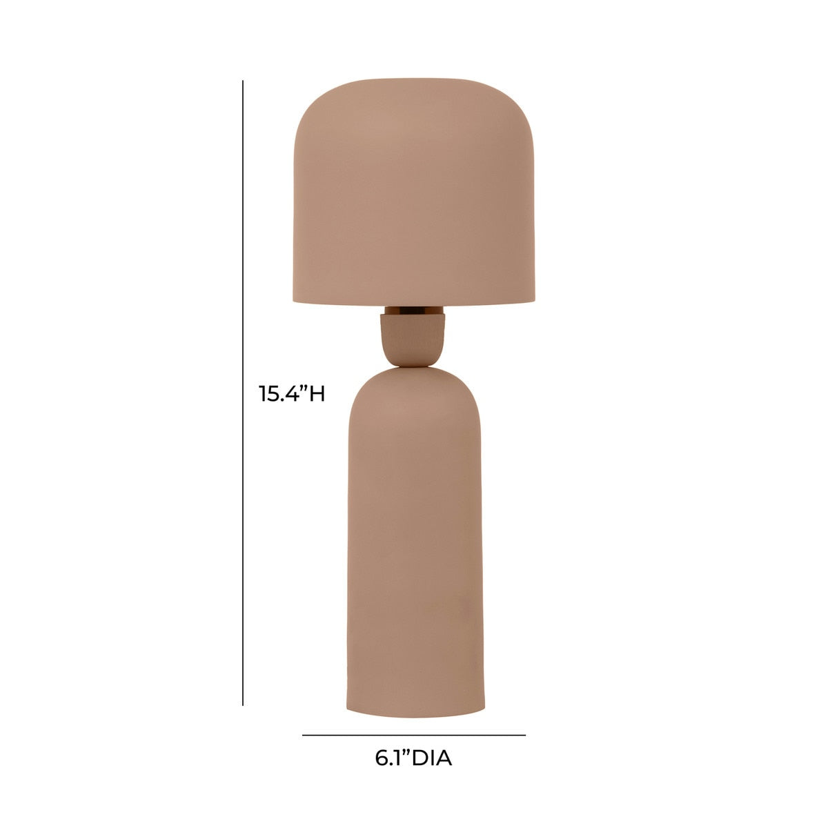 Shroom Terracotta Metal Table Lamp