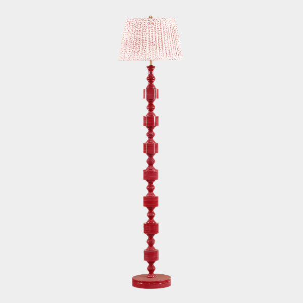 Peggy Pink Spotted Floor Lamp