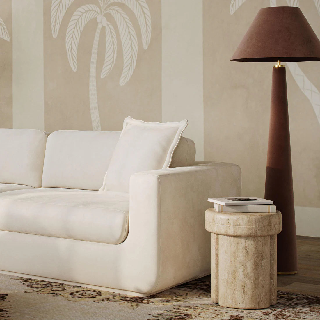 Graham Velvet Floor Lamp
