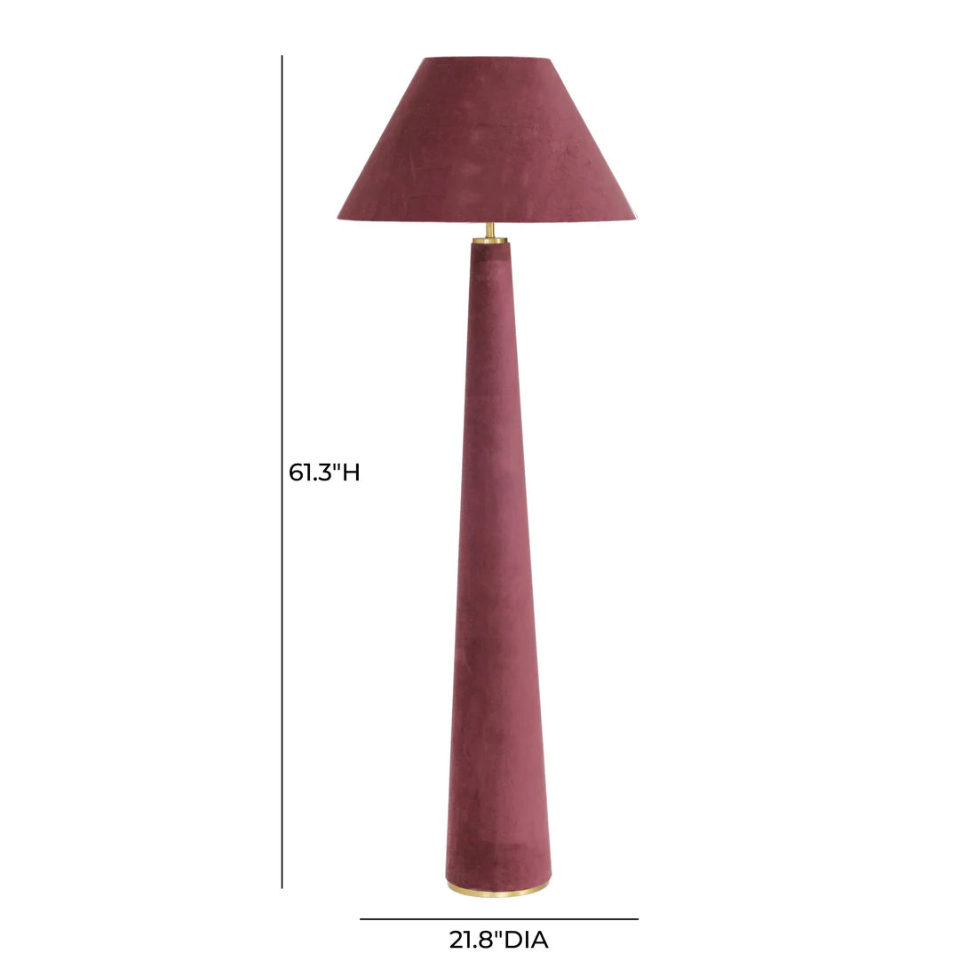 Graham Velvet Floor Lamp