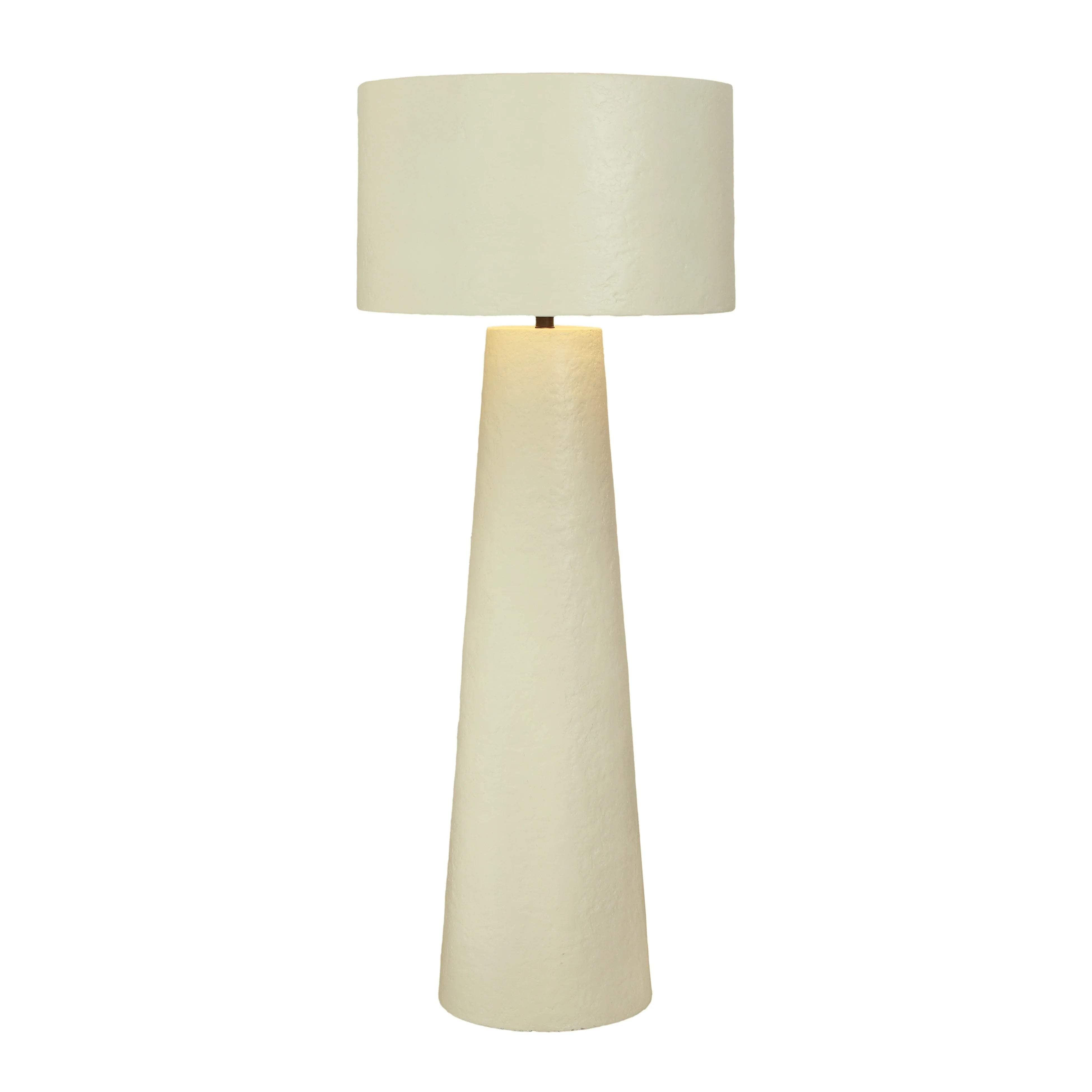 Yala Cream Papier Mache Floor Lamp