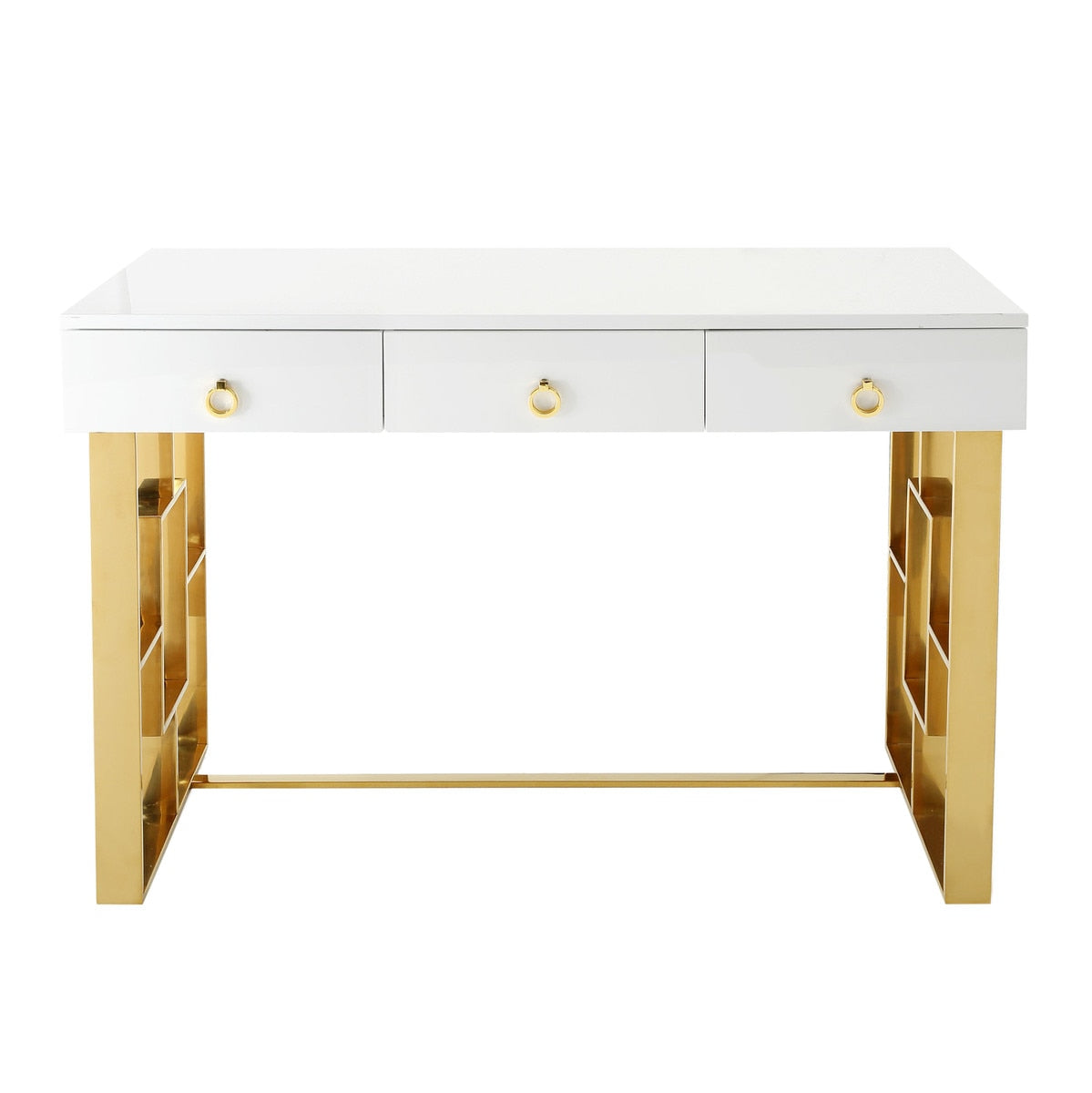 Audrey White Lacquer Desk