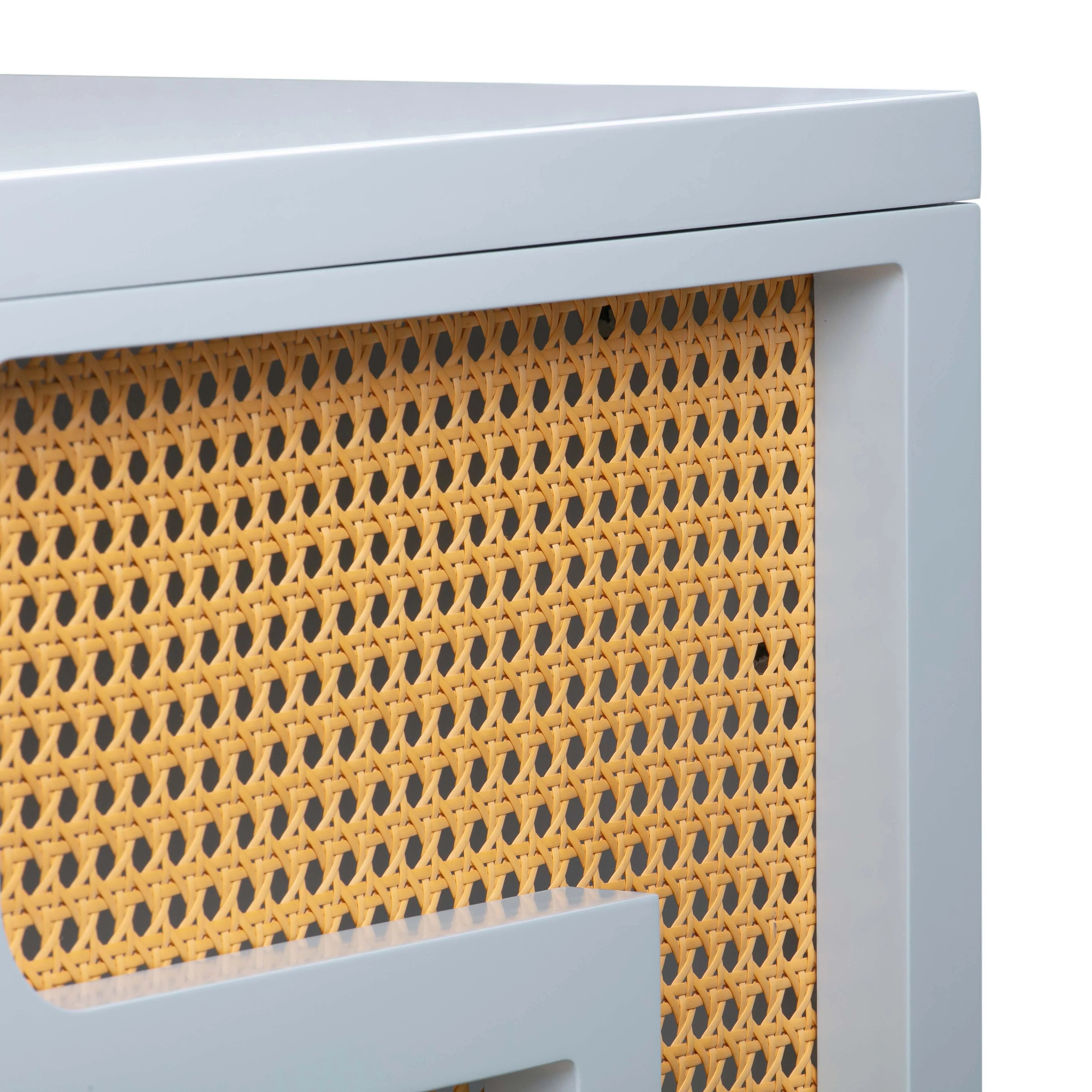 Suzie 62" Rattan Executive Desk With Drawer