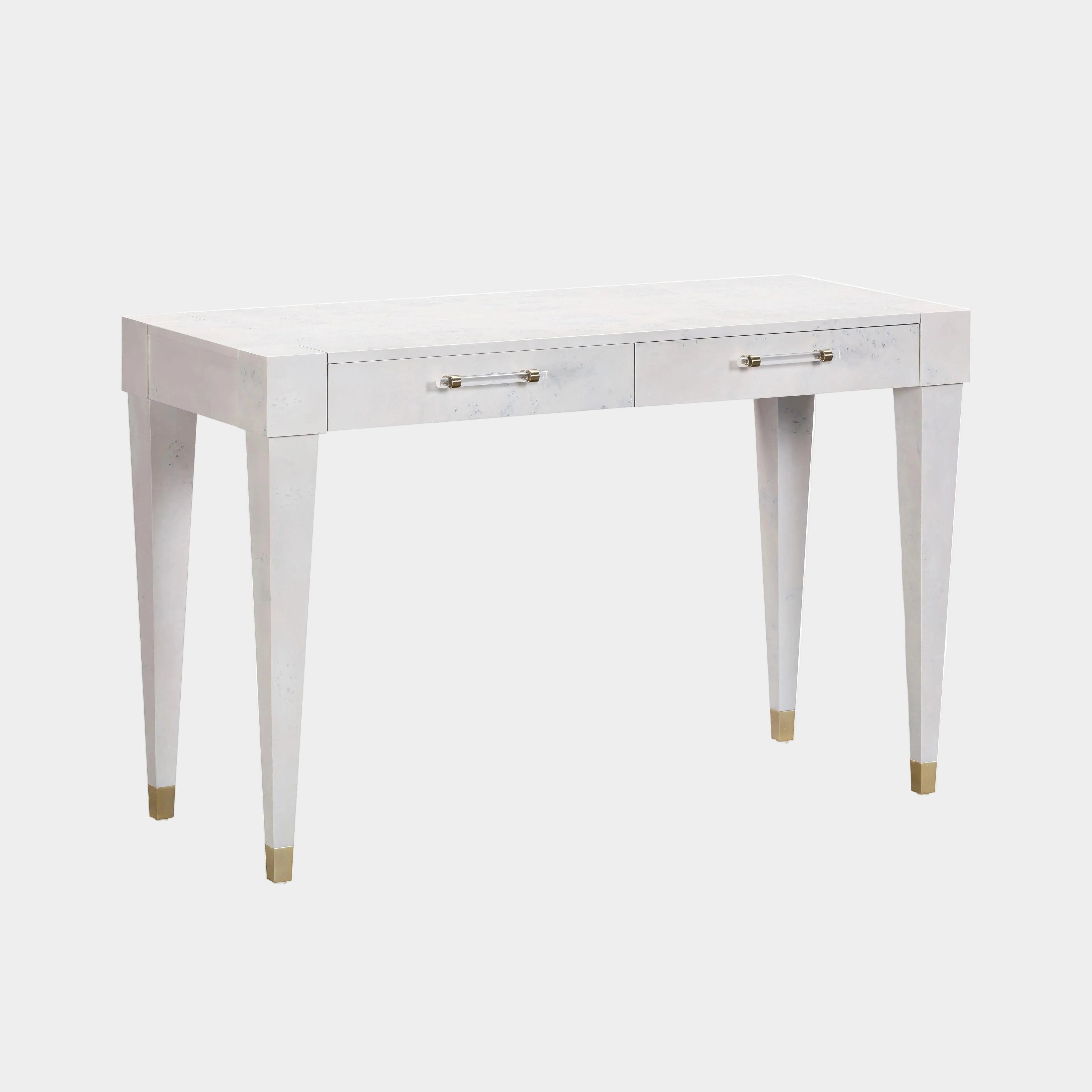 Brandyss 48" Burl 2-Drawer Work Desk