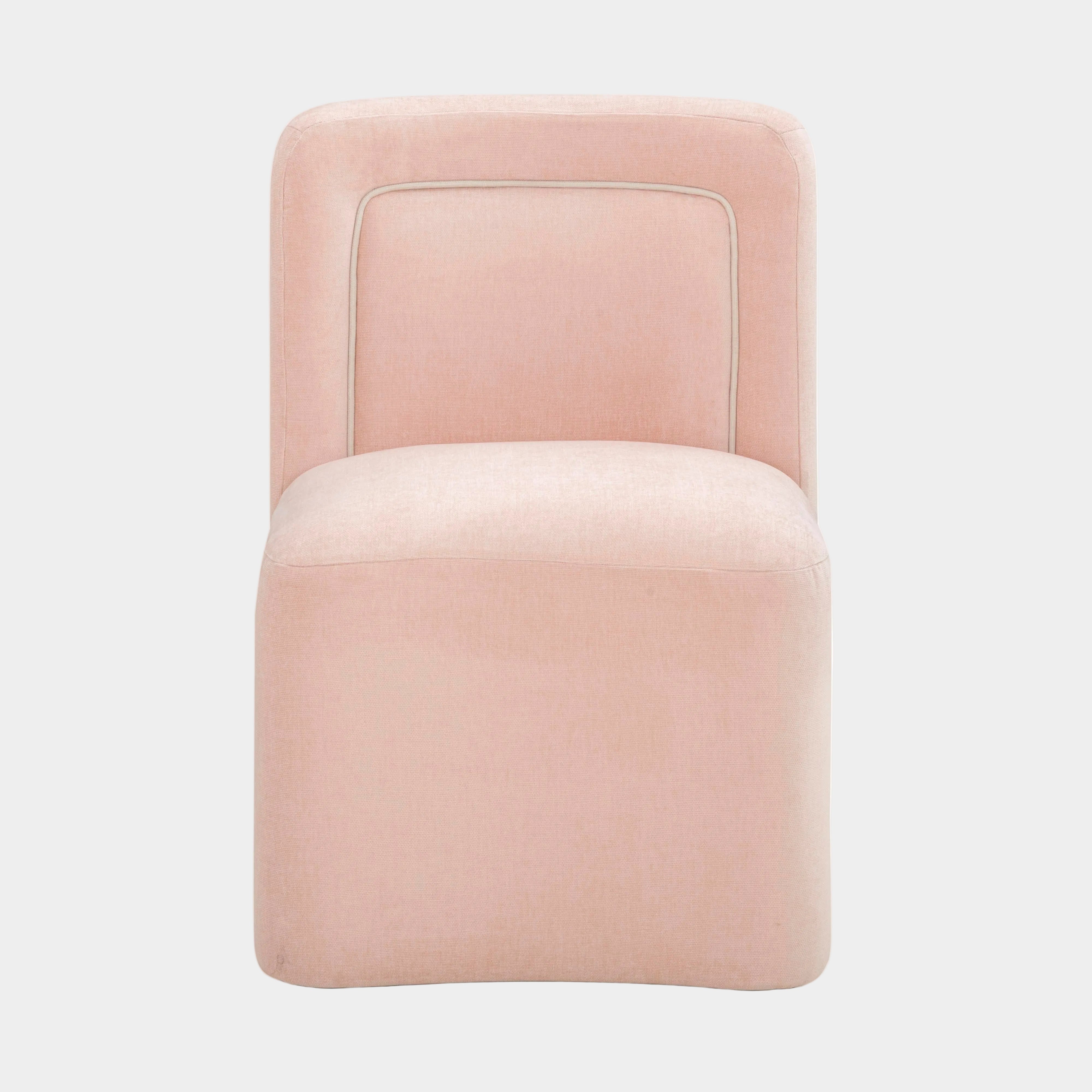 Dolce Performance Velvet Rolling Desk Chair