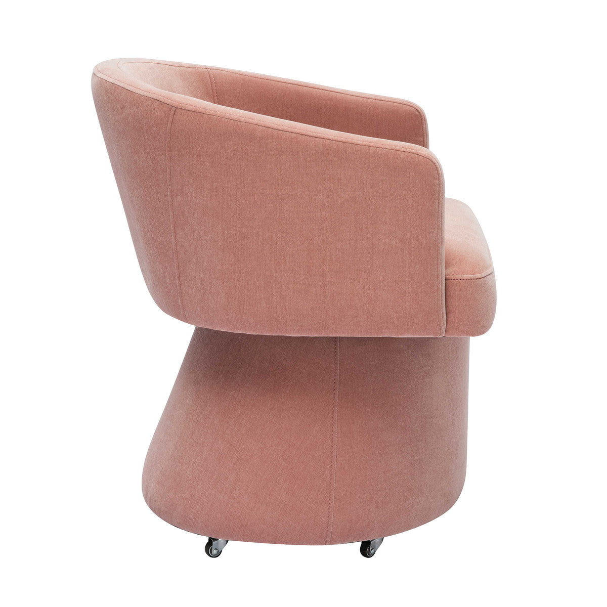 Kristen Light Upcycled Chenille Rolling Desk Chair