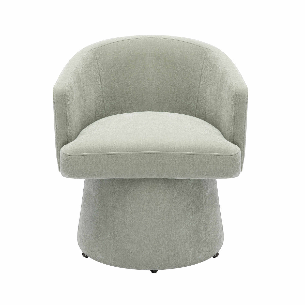 Kristen Light Upcycled Chenille Rolling Desk Chair