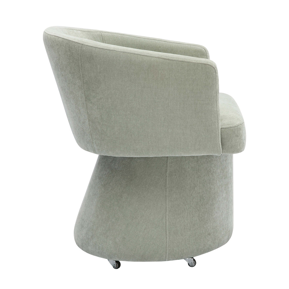 Kristen Light Upcycled Chenille Rolling Desk Chair