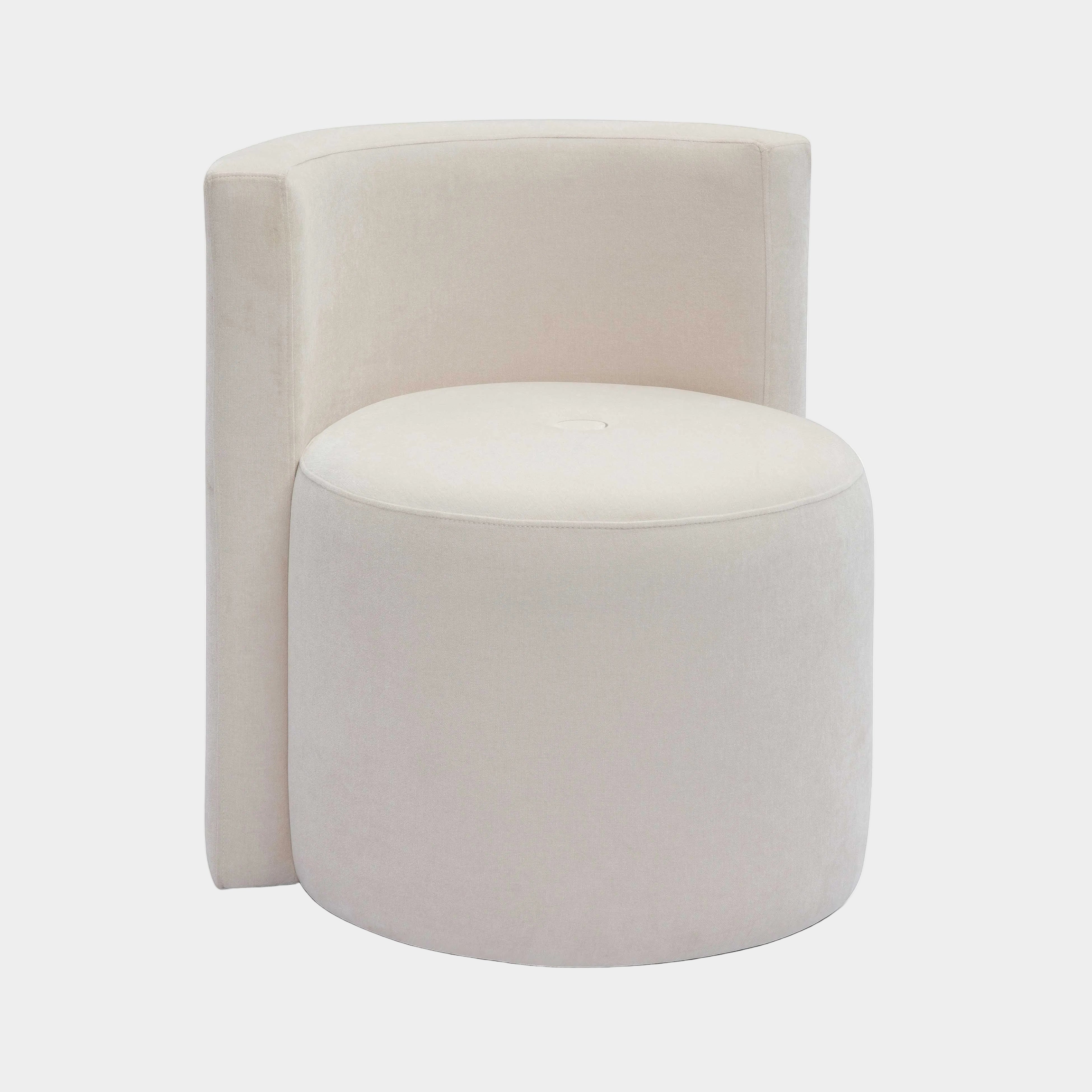 Alyssa Upcycled Performance Velvet Rolling Desk Chair