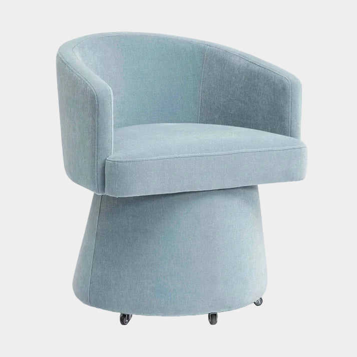 Chaise de bureau roulante en chenille recyclée Kristen Light