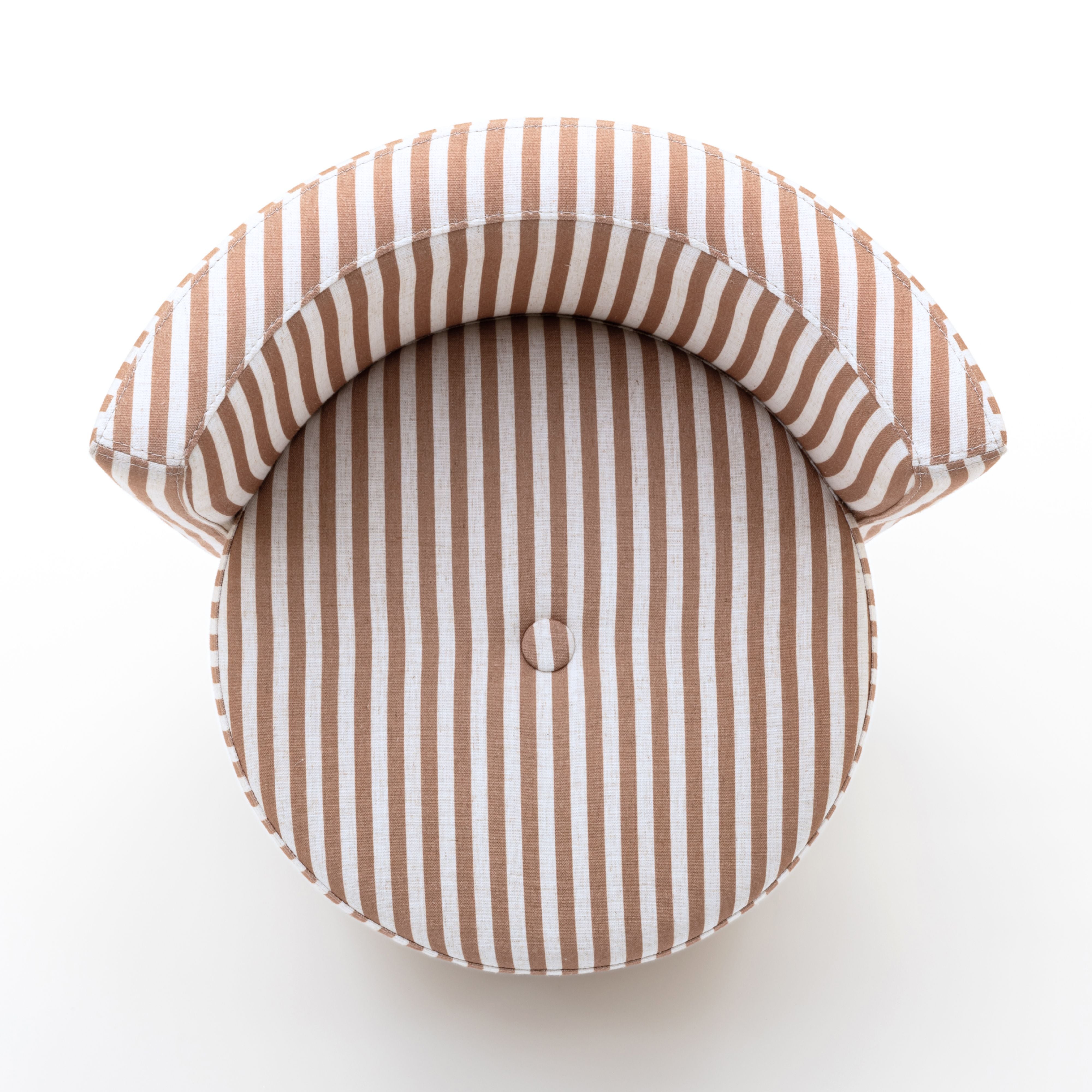 Alyssa Striped Performance Linen Rolling Desk Chair