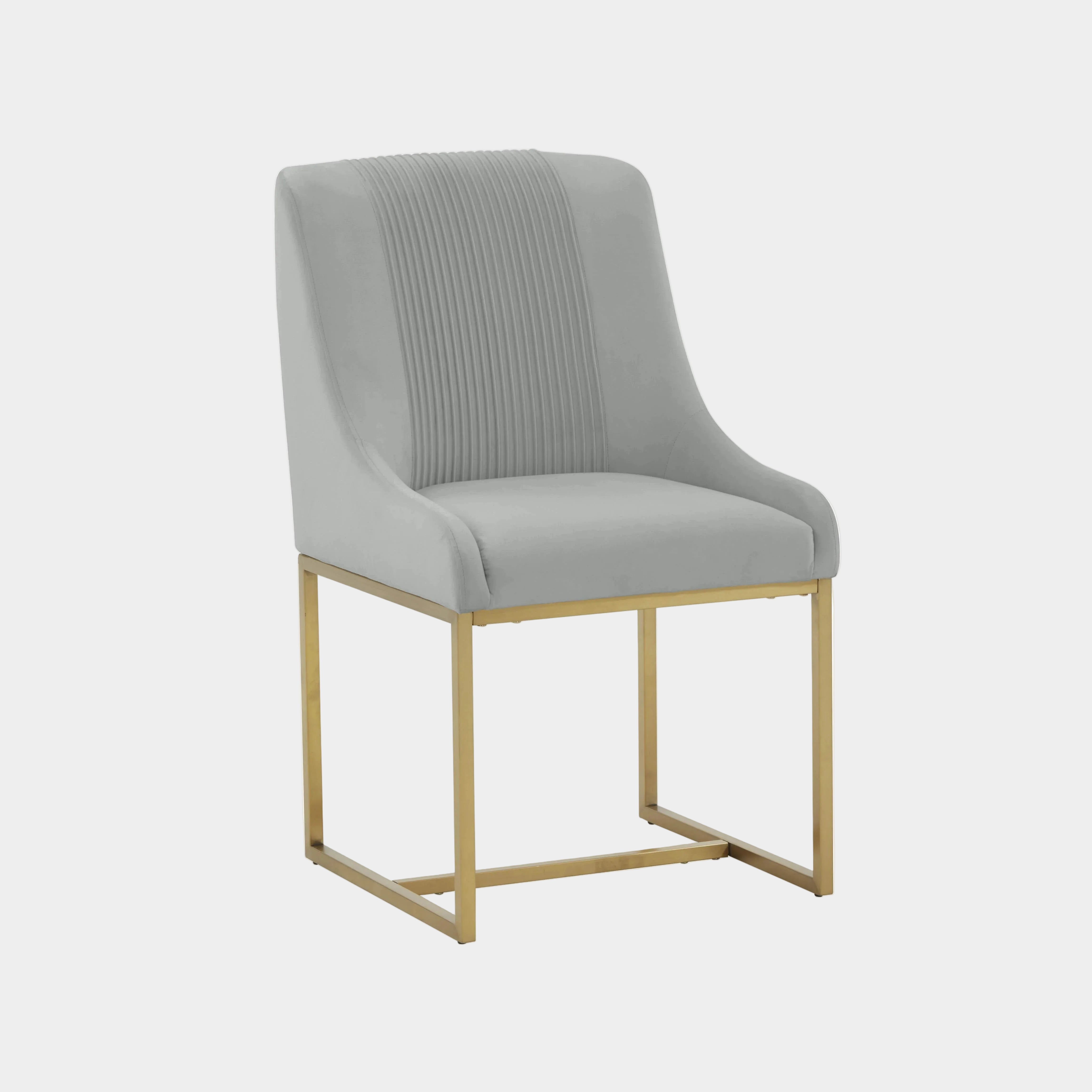 Lisa Pleated Performance Velvet Dining Chair