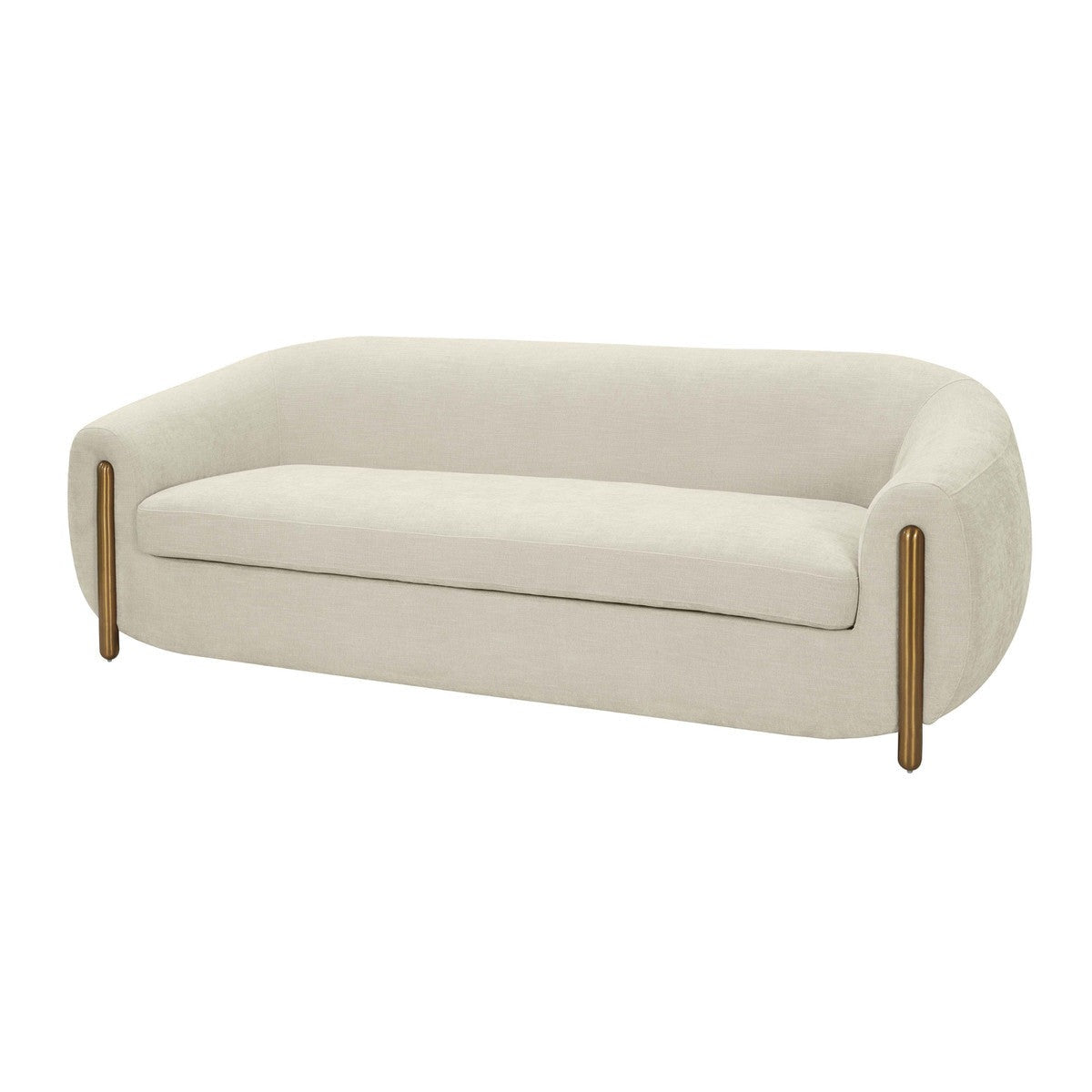 Lina Cream Textured Linen Sofa