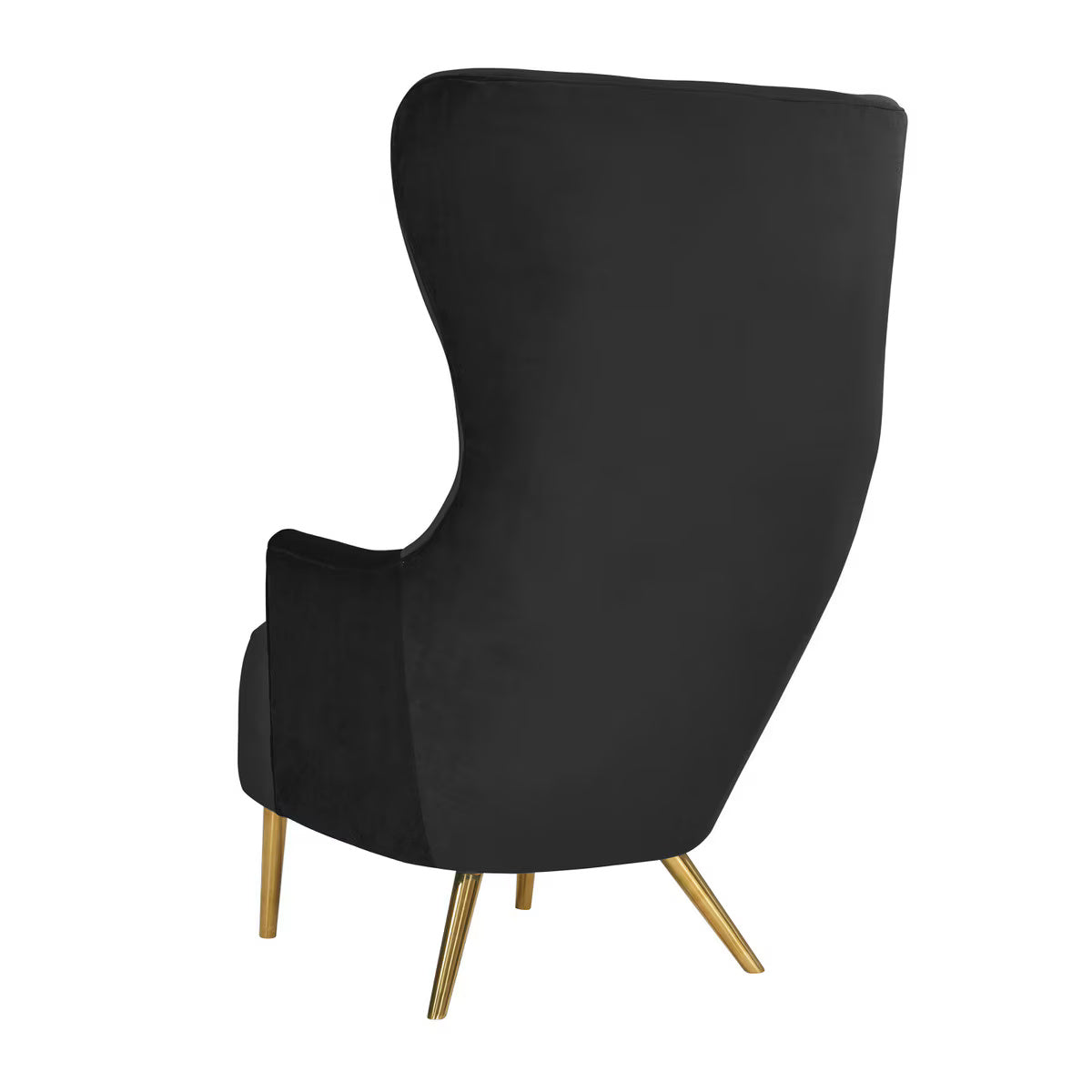 Julia Black Velvet Wingback Chair By Inspire Me! Home Decor