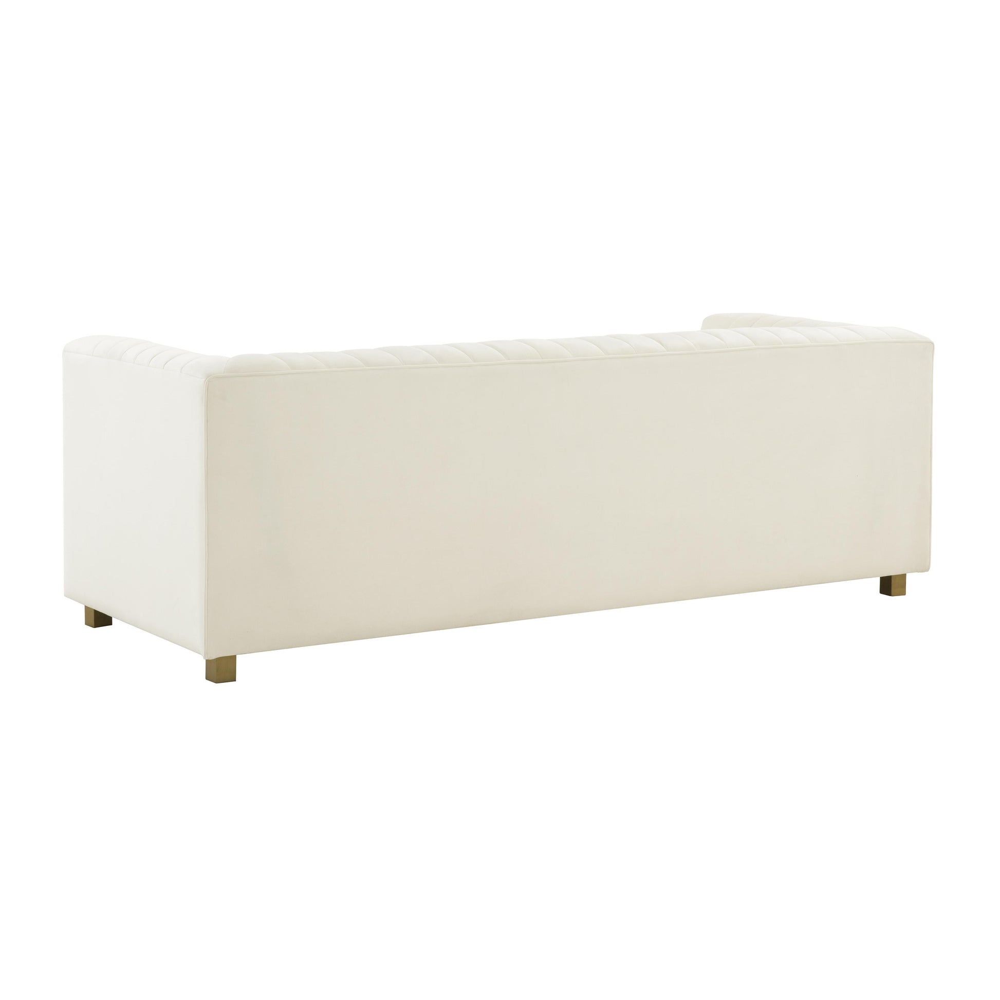 Wafa Cream Velvet Sofa by Inspire Me! Home Decor