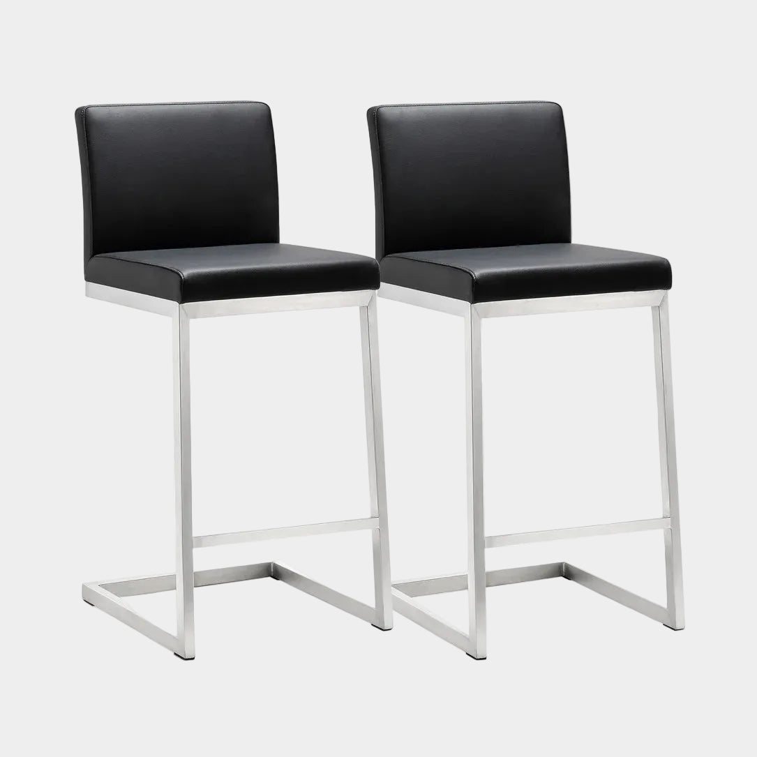 Parma Performance Vegan Leather Counter Stool - Set of 2