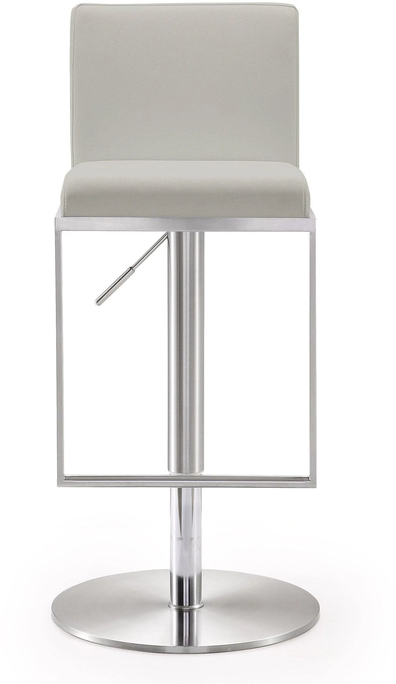 Tabouret en cuir vegan Amalfi Light Grey Performance