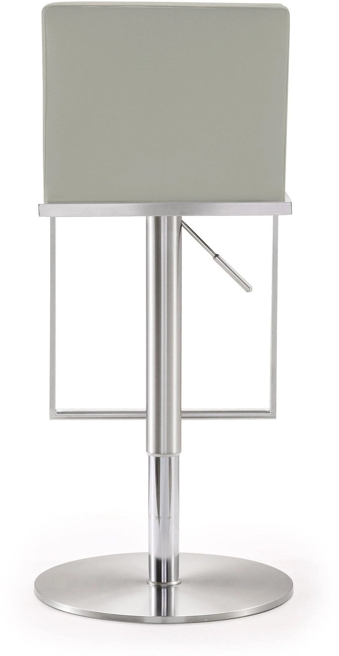 Tabouret en cuir vegan Amalfi Light Grey Performance