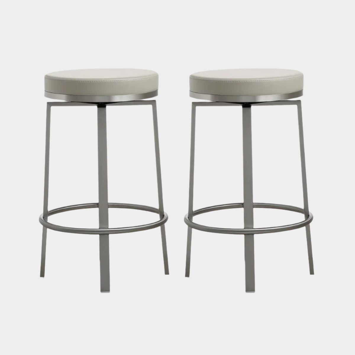 Pratt Grey Swivel Counter Stool - Set of 2