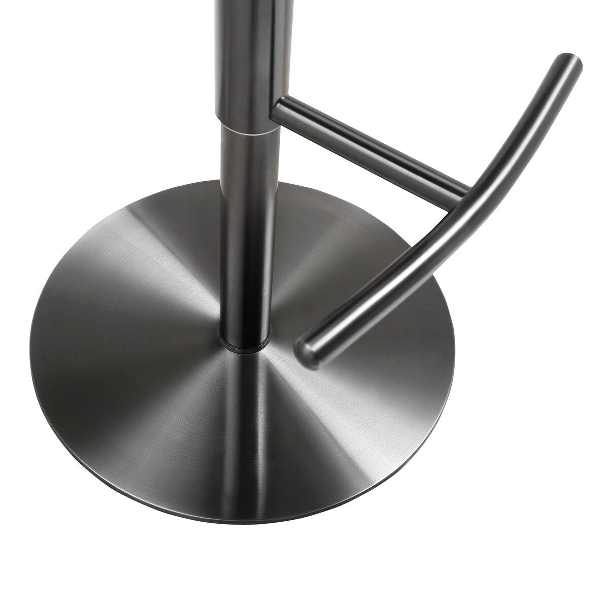 Cosmo Black Performance Vegan Leather on Black Steel Barstool