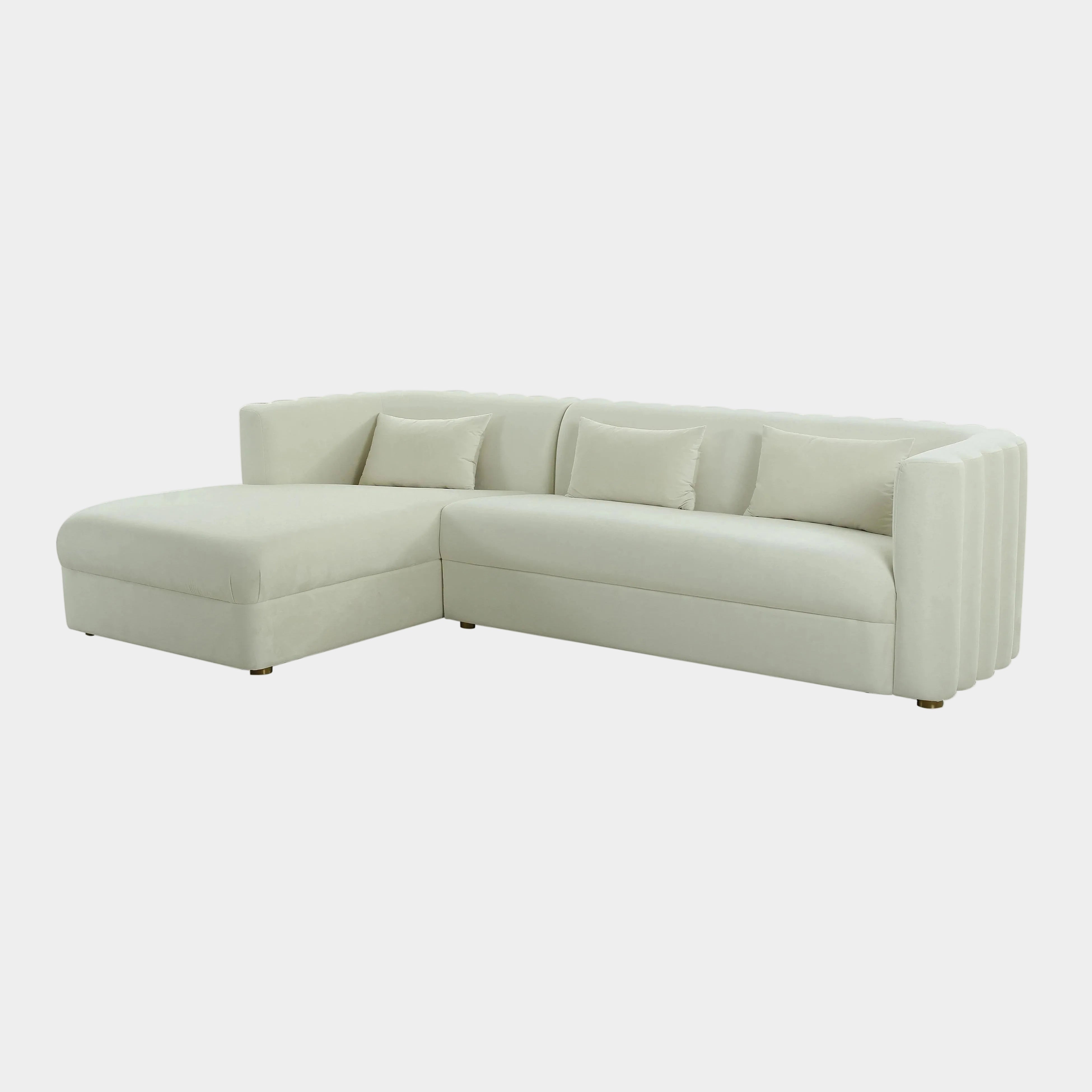 Callie 2-Piece Performance Velvet L-Shaped Sectional