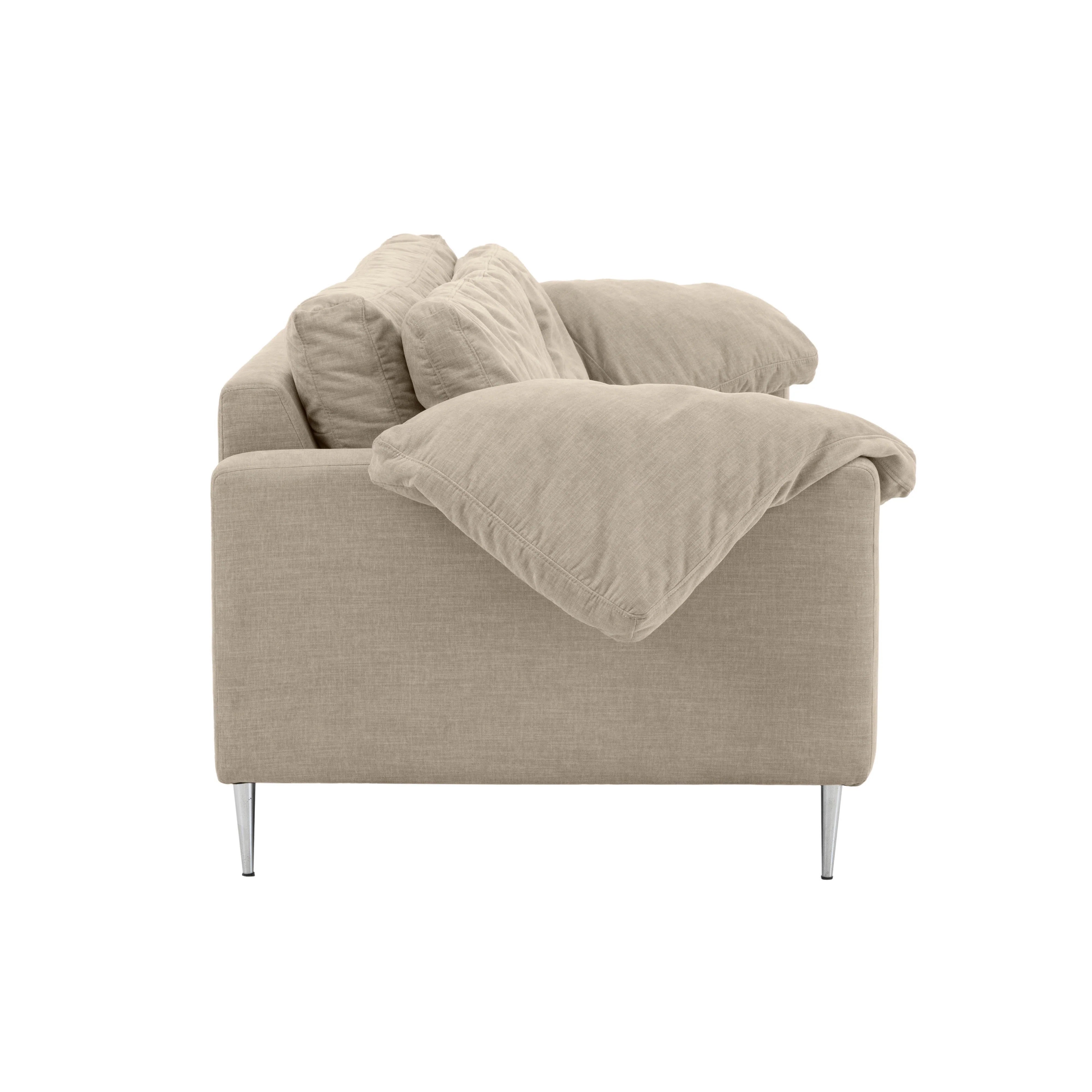 Vari 90" Textured Performance Velvet Lounge Sofa