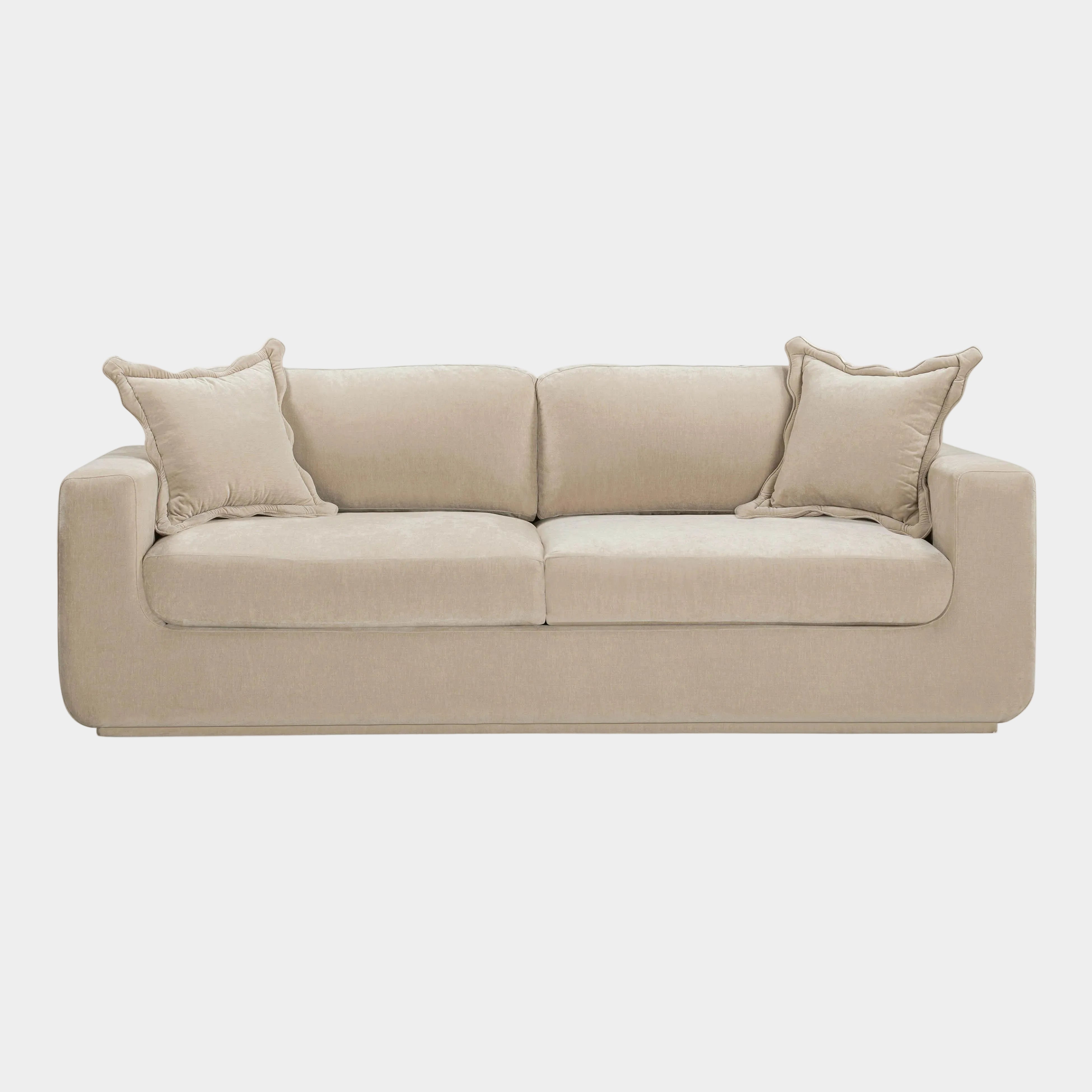 Miri 90.5" Upcycled Contract-Grade Washed Velvet Sofa