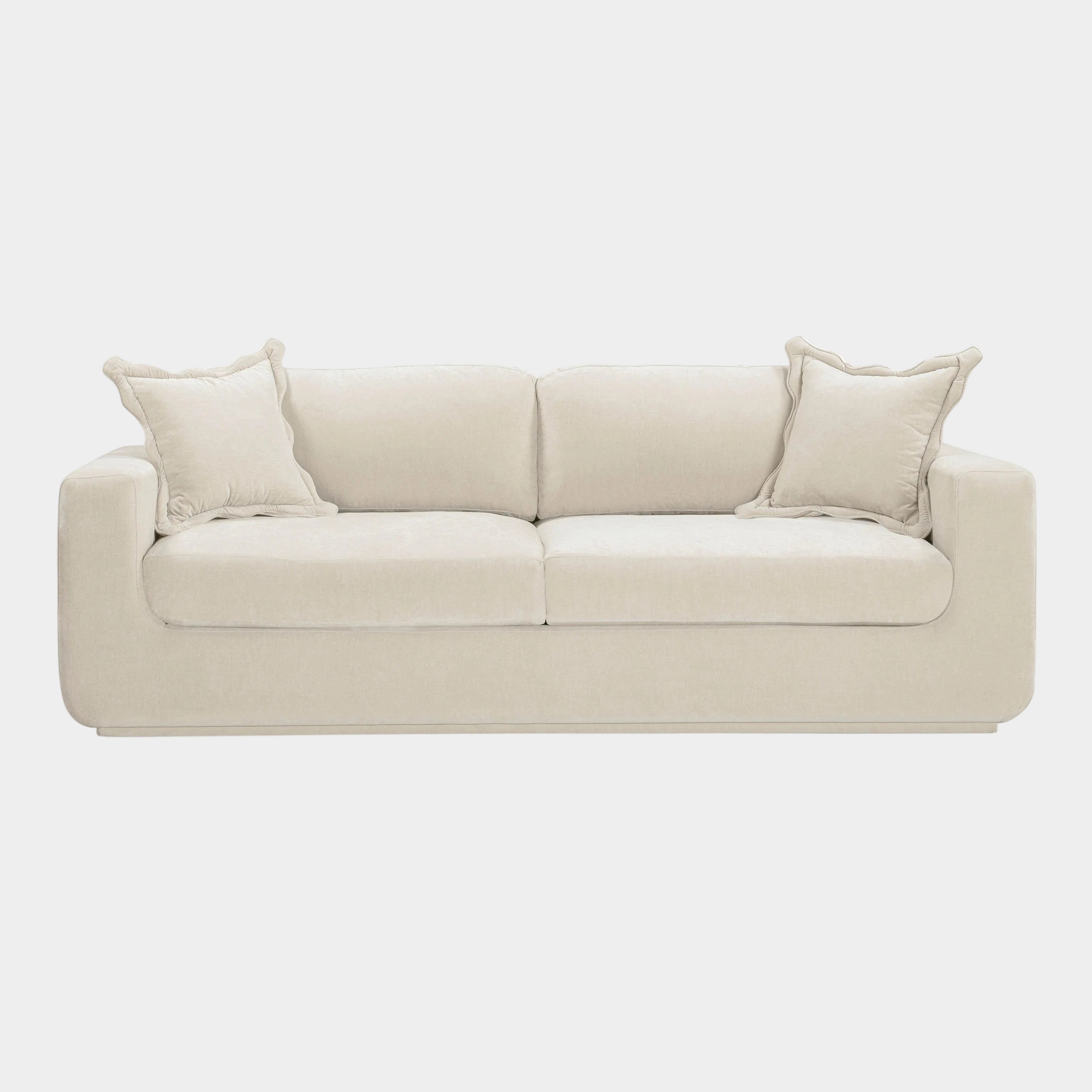 Miri 90.5" Upcycled Contract-Grade Washed Velvet Sofa
