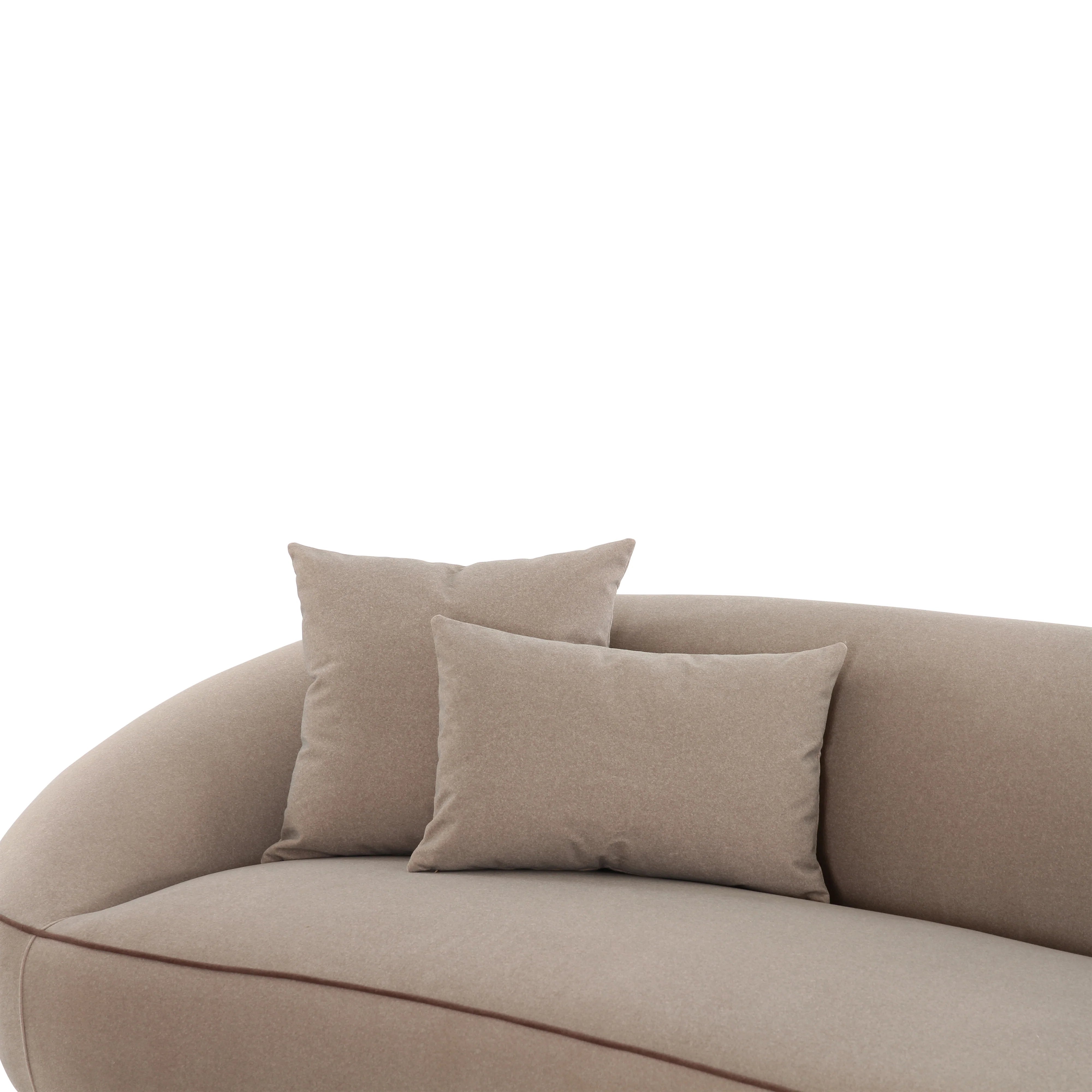Jenny 98.5" Taupe Performance Faux Mohair Sofa