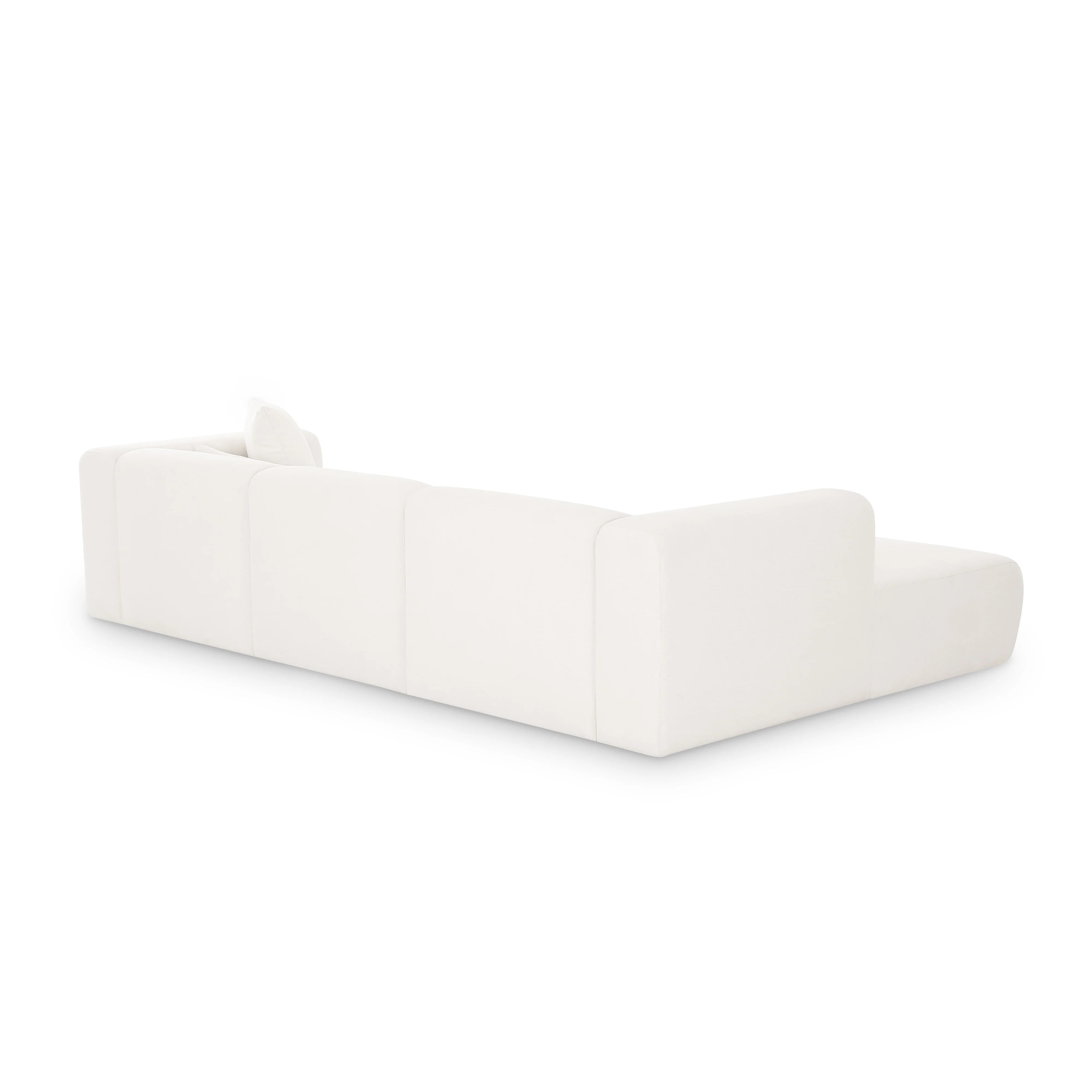 Tarra 3-Piece Cream Performance Chenille Modular Sectional