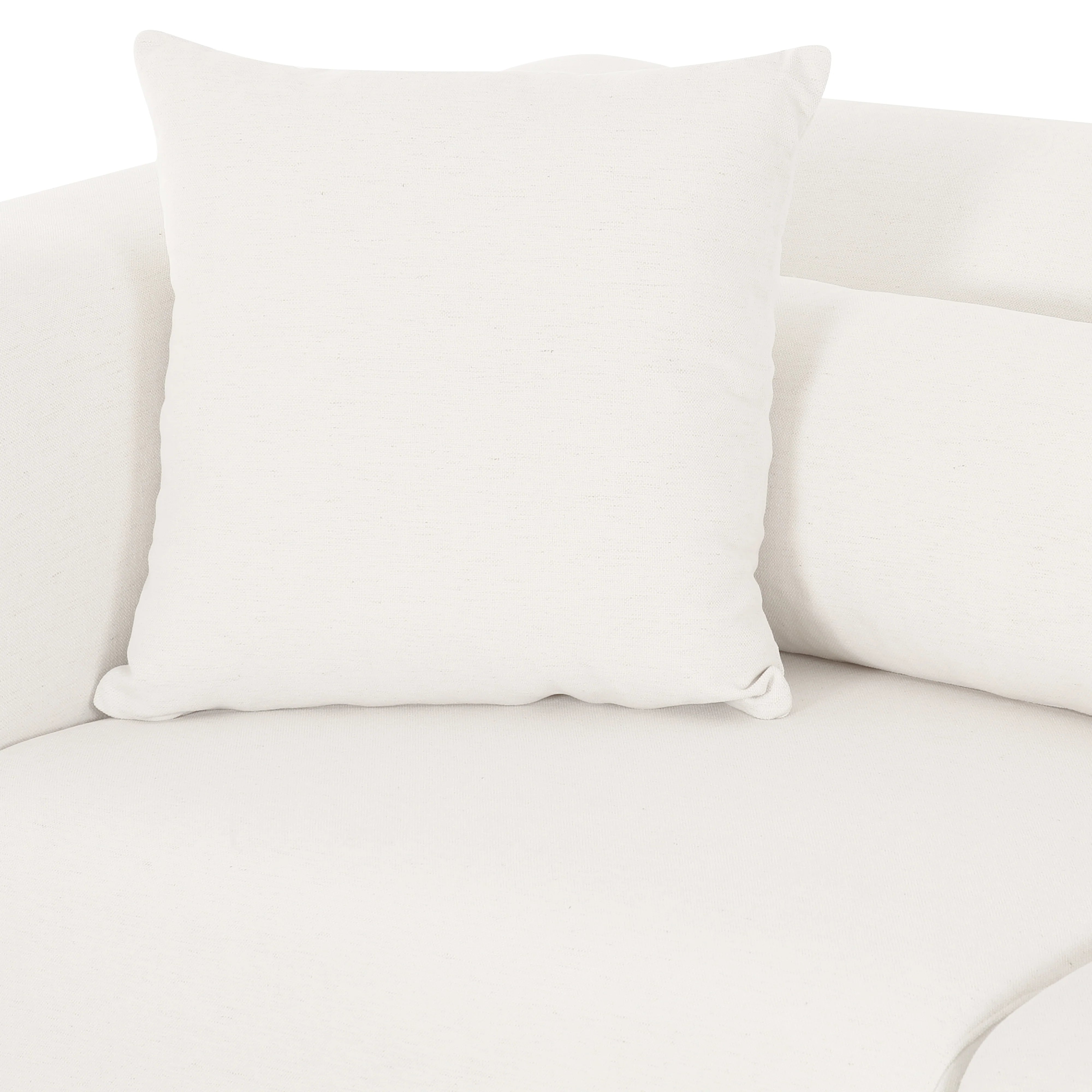 Tarra 118" Cream Performance Chenille Modular Sofa