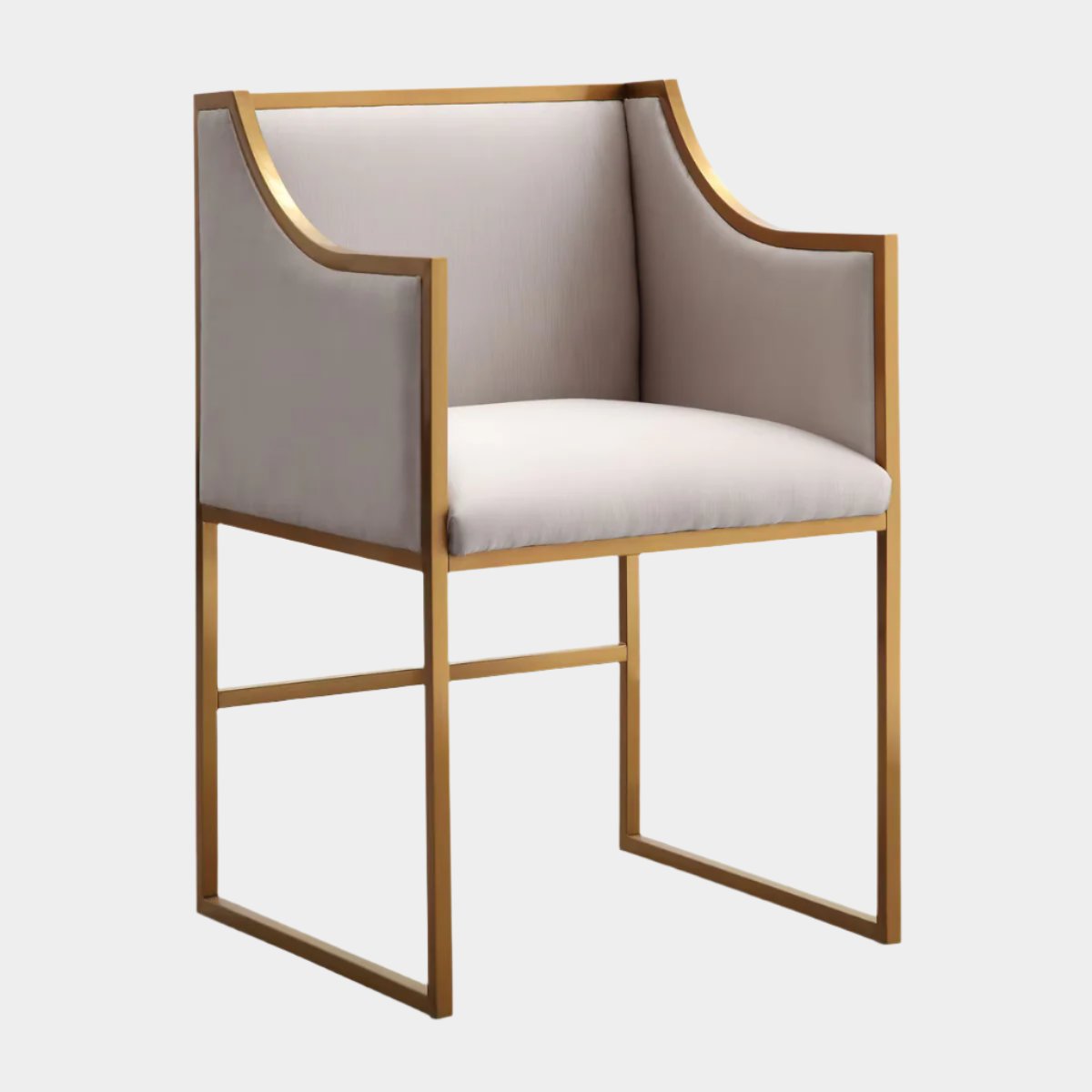 Atara Cream Velvet Gold Chair