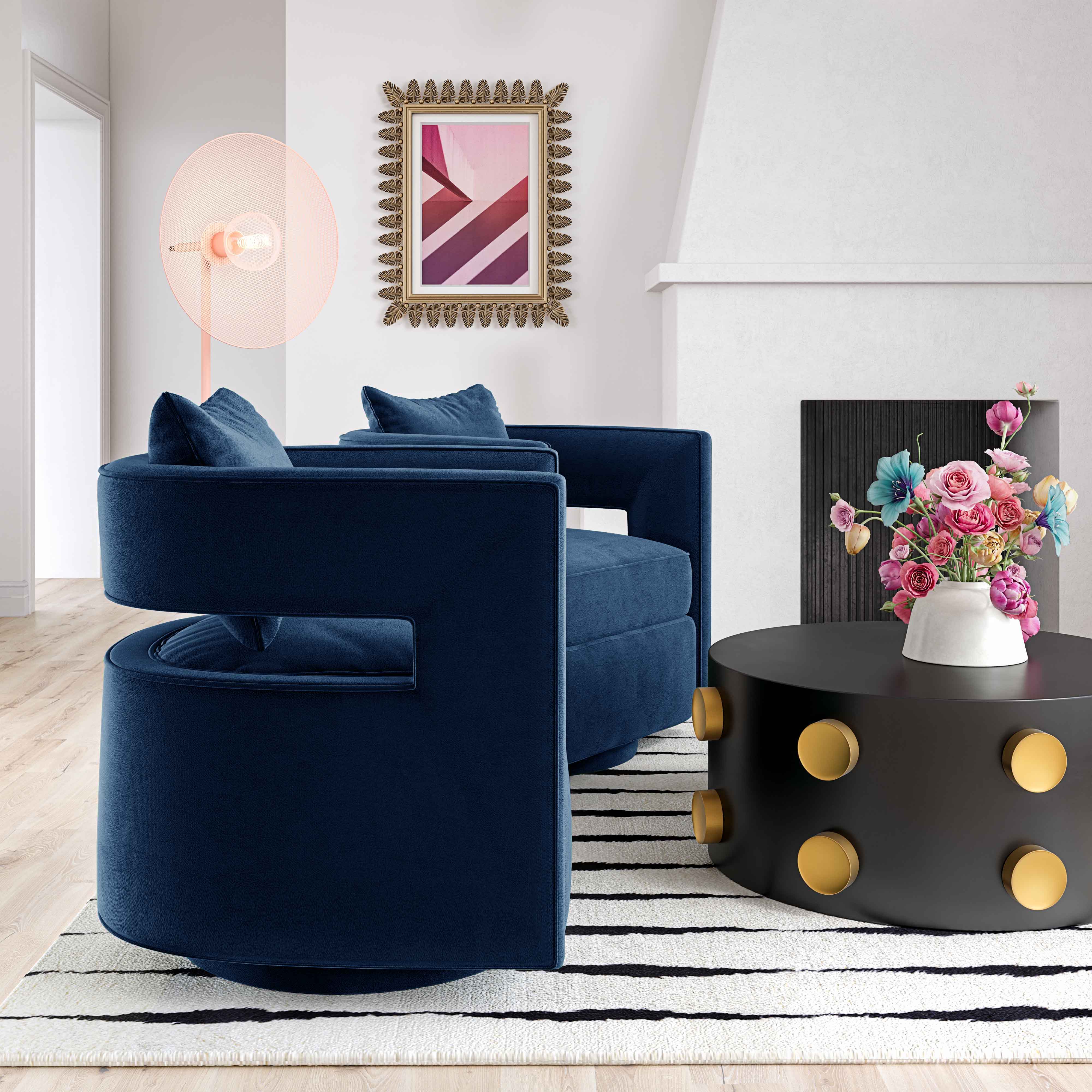 Chaise pivotante Kennedy Navy 