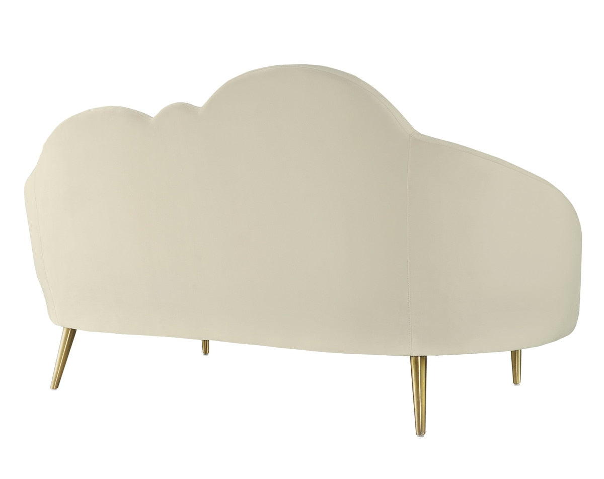 Cloud Cream Velvet Settee