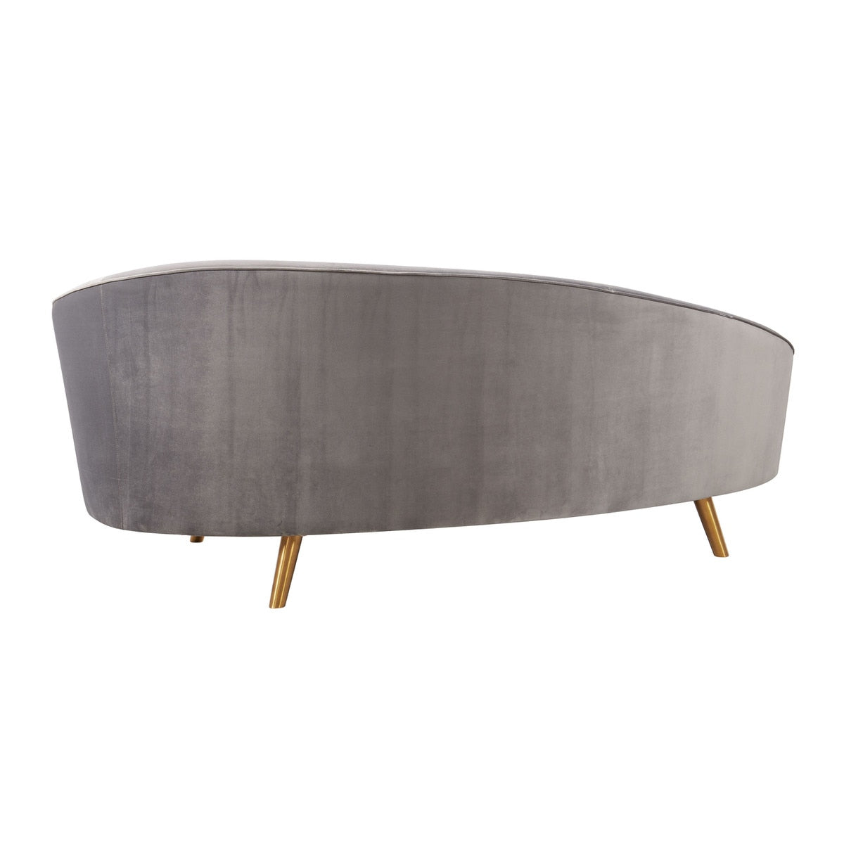 Cleopatra Grey Velvet Sofa