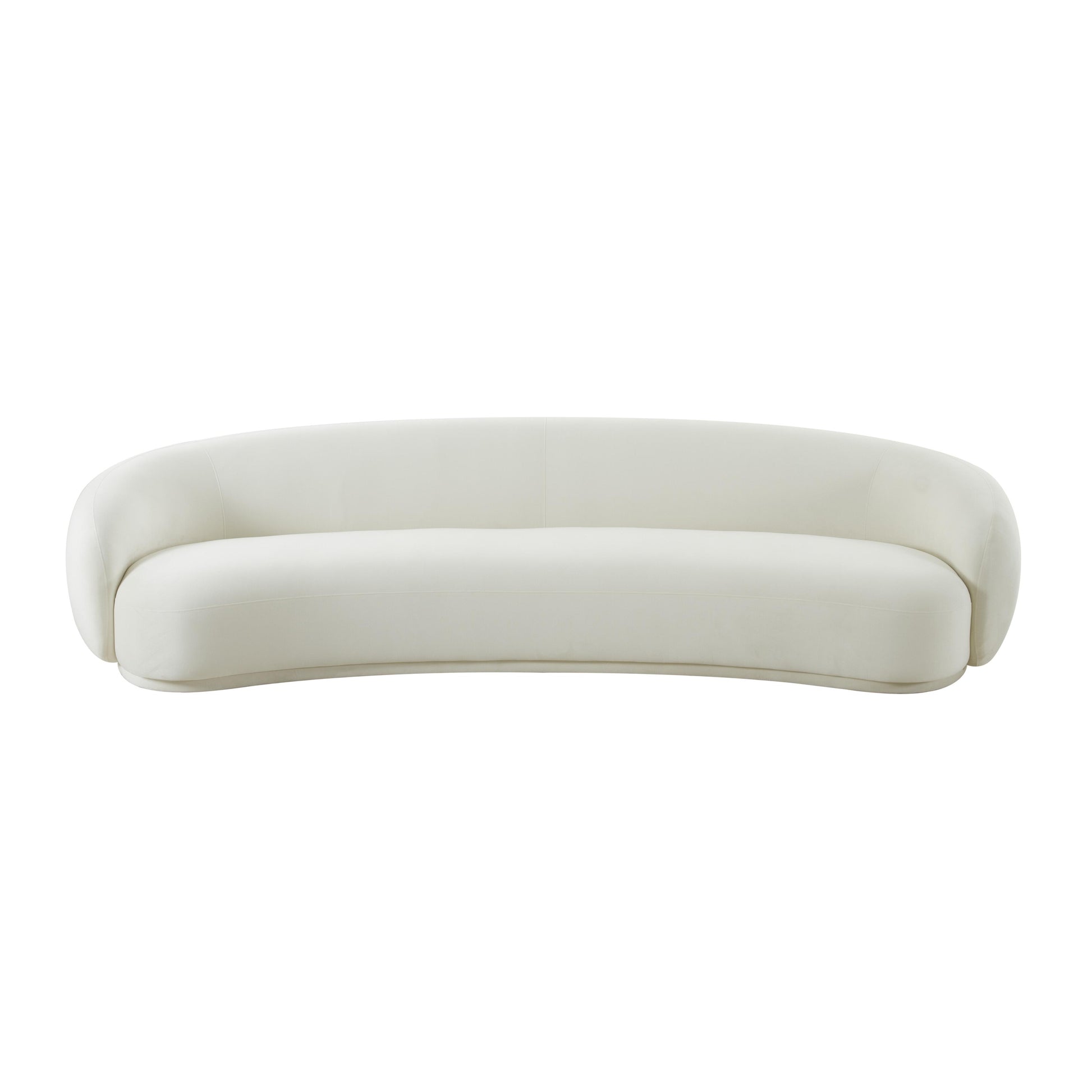 Kendall Cream Velvet 120" Sofa