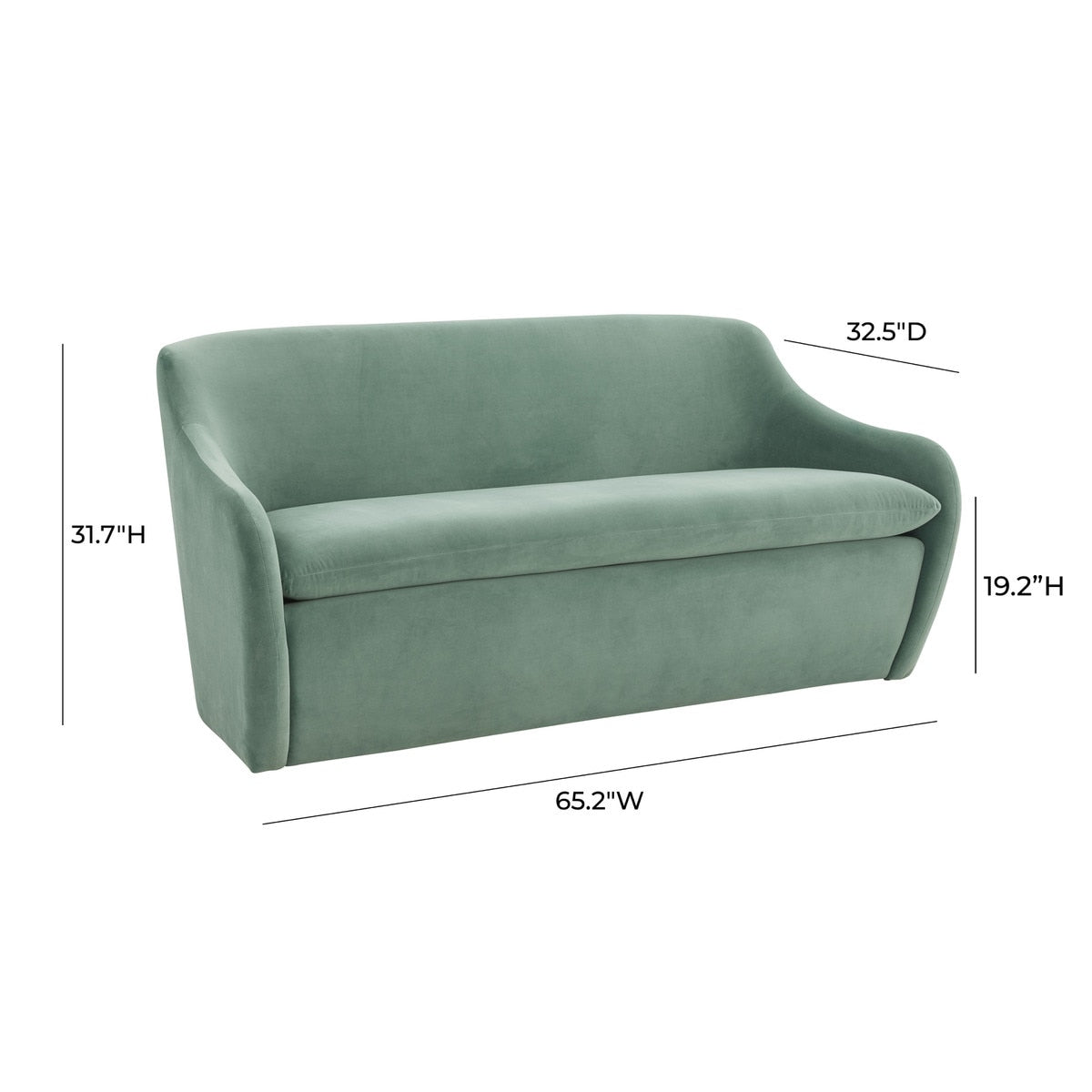 Cellia  Velvet Loveseat