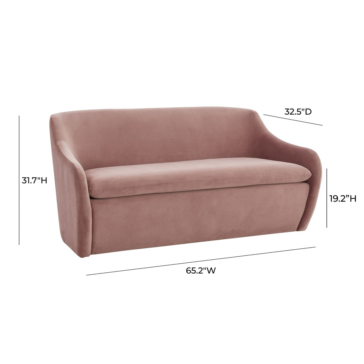 Cellia  Velvet Loveseat