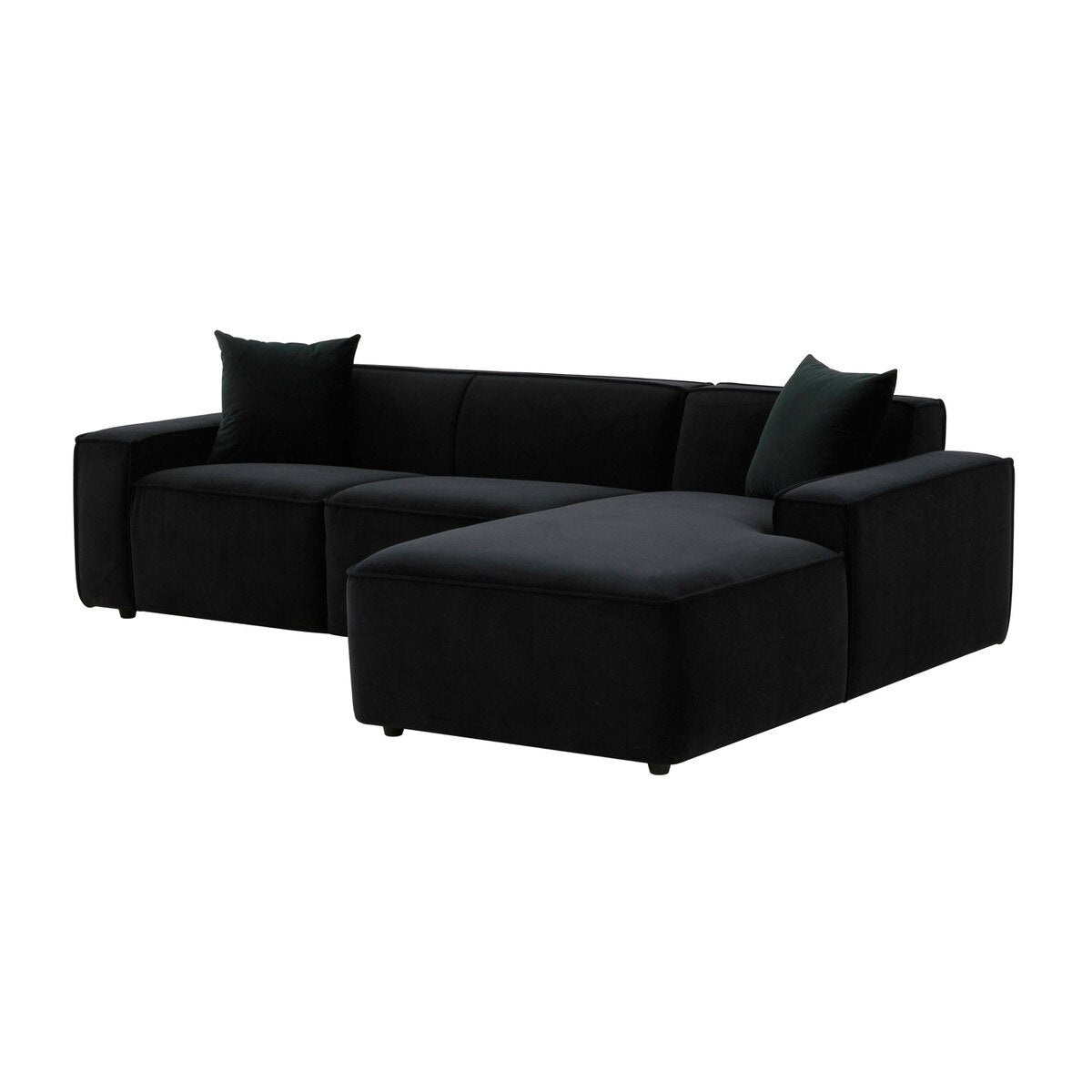 Olafur Black Velvet Sectional - RAF