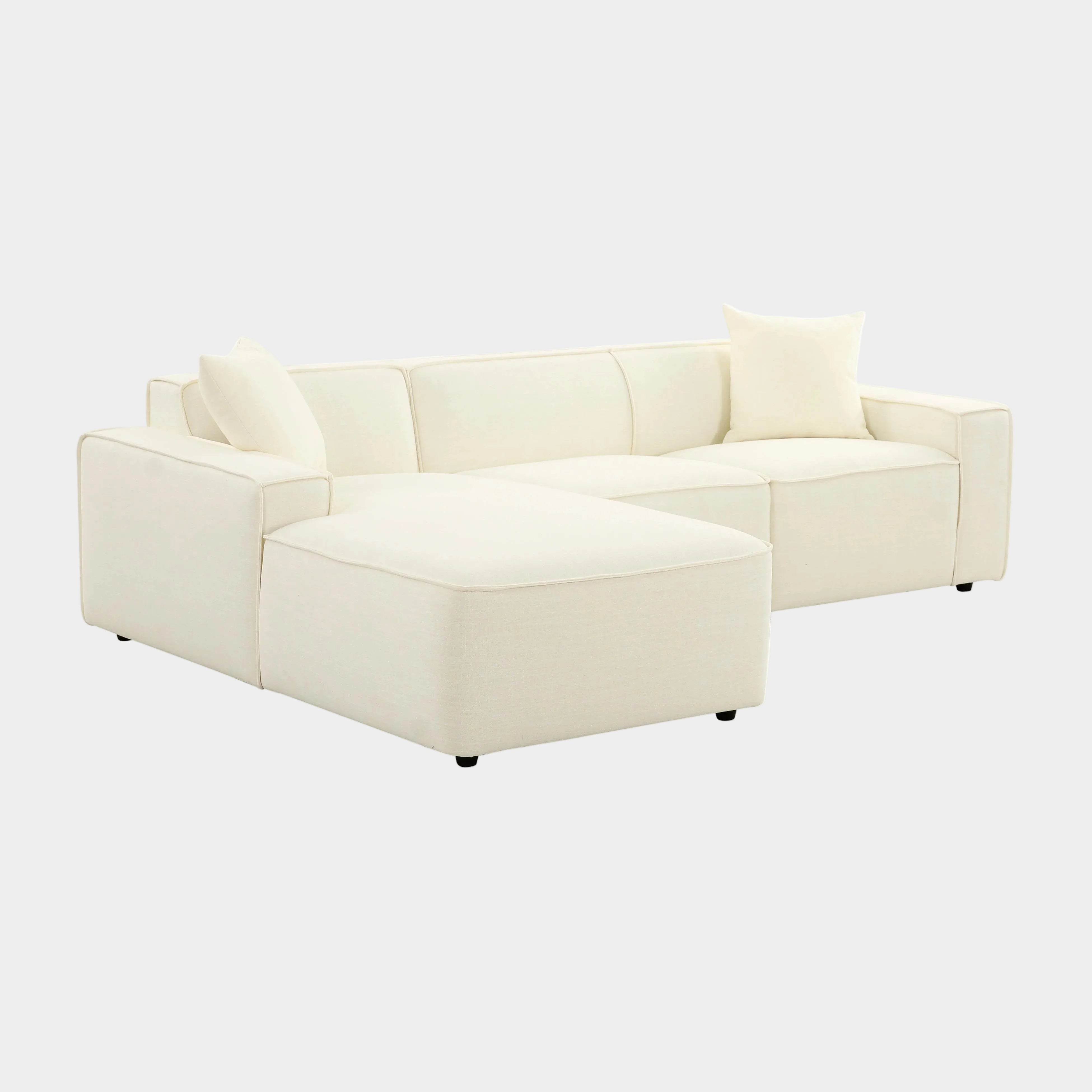 Olafur 2-Piece Performance Fabric L-Shaped Sectional