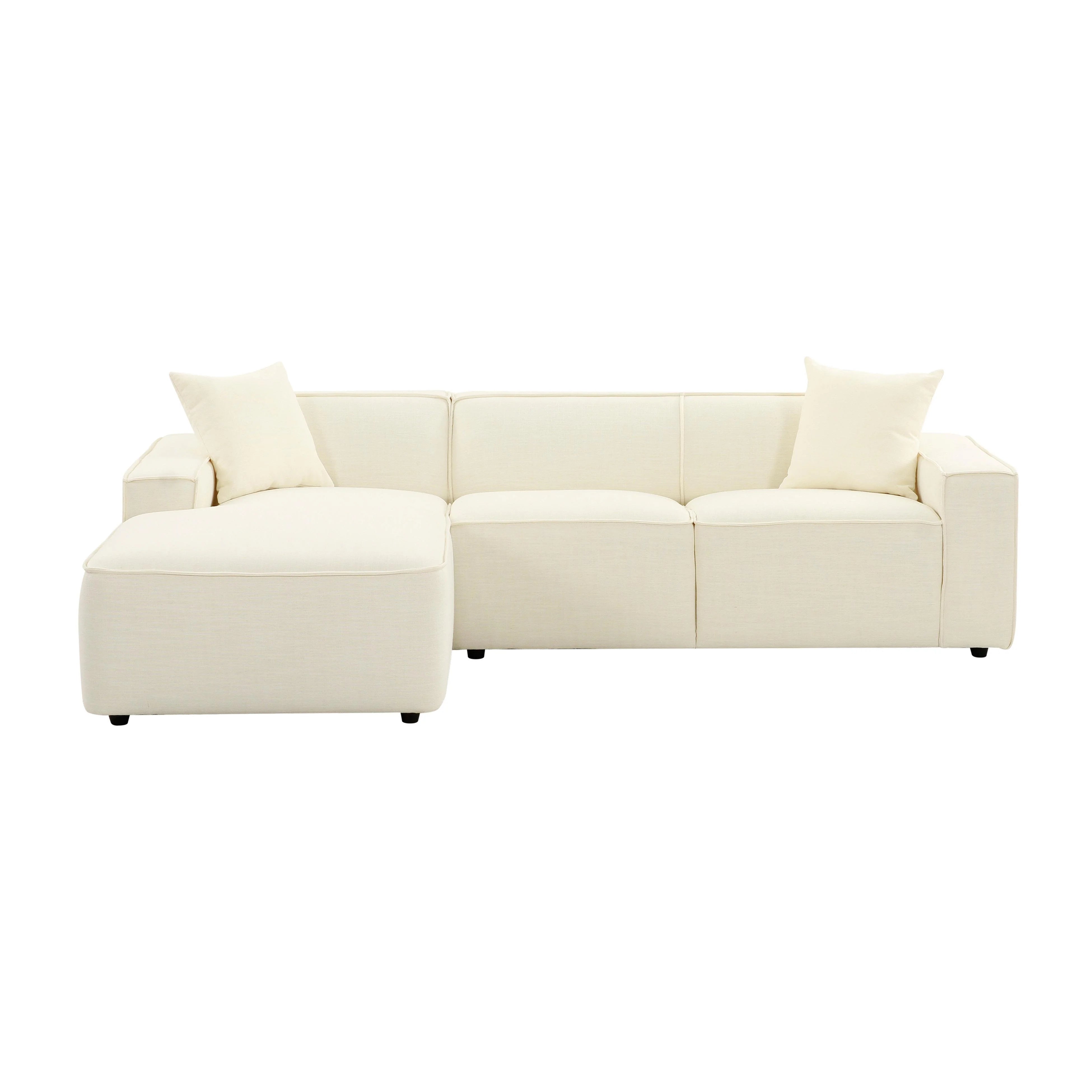 Olafur 2-Piece Performance Fabric L-Shaped Sectional