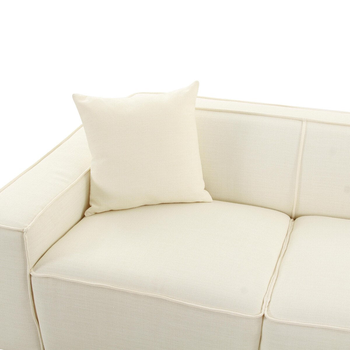 Olafur Cream Linen Sectional - RAF