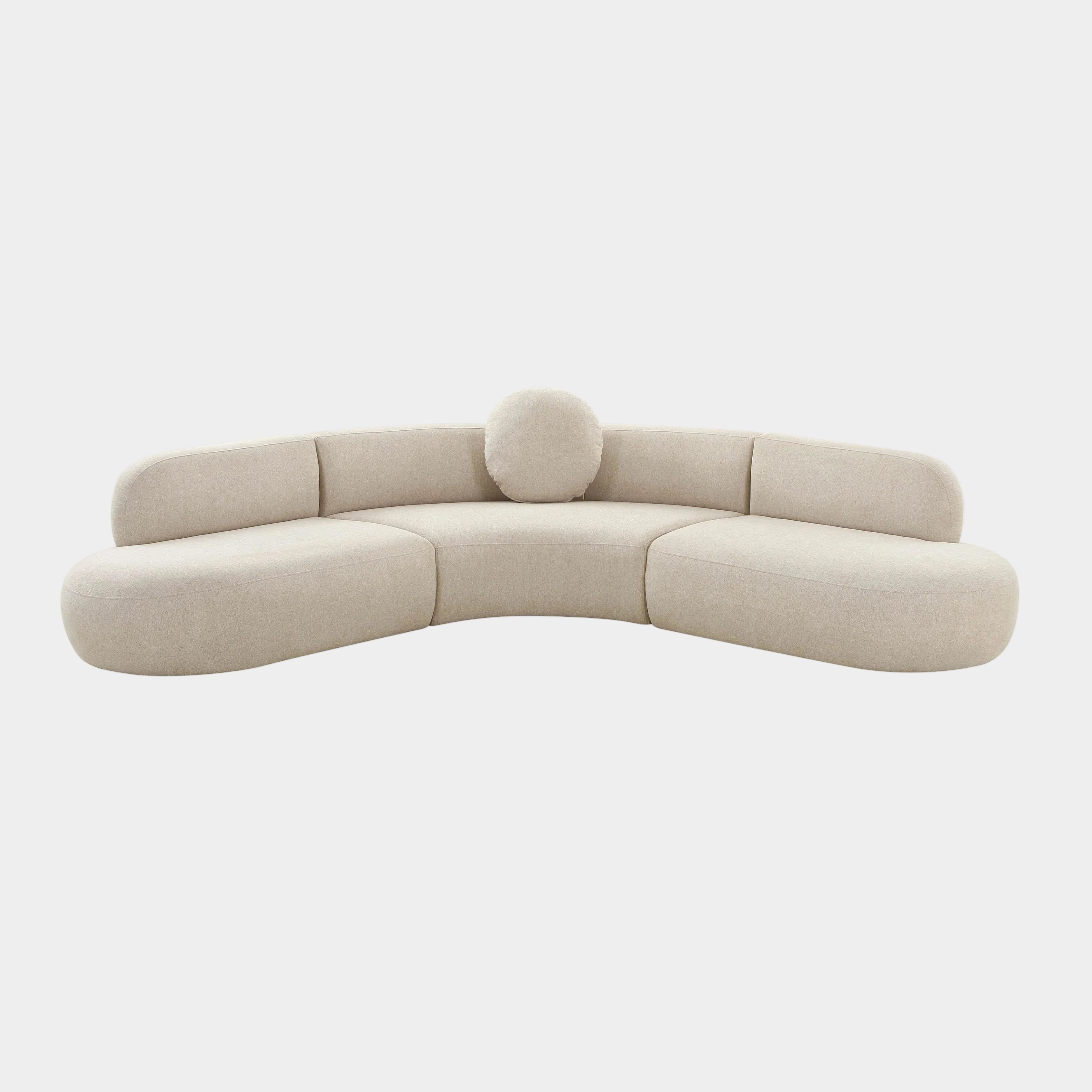 Broohah 3-Piece Performance Fabric L-Shaped Sectional