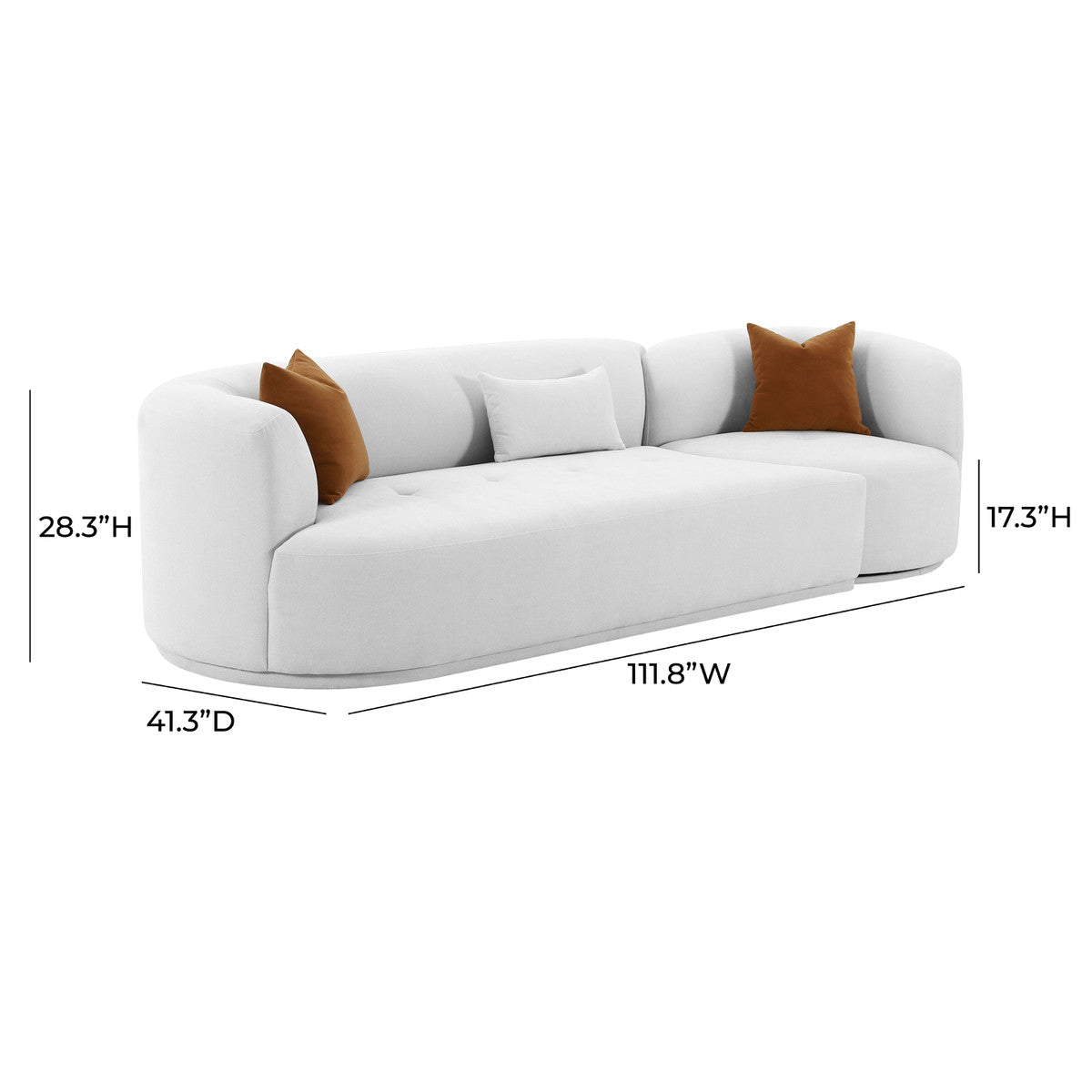 Fickle Grey Velvet 2 - Modular Sofa