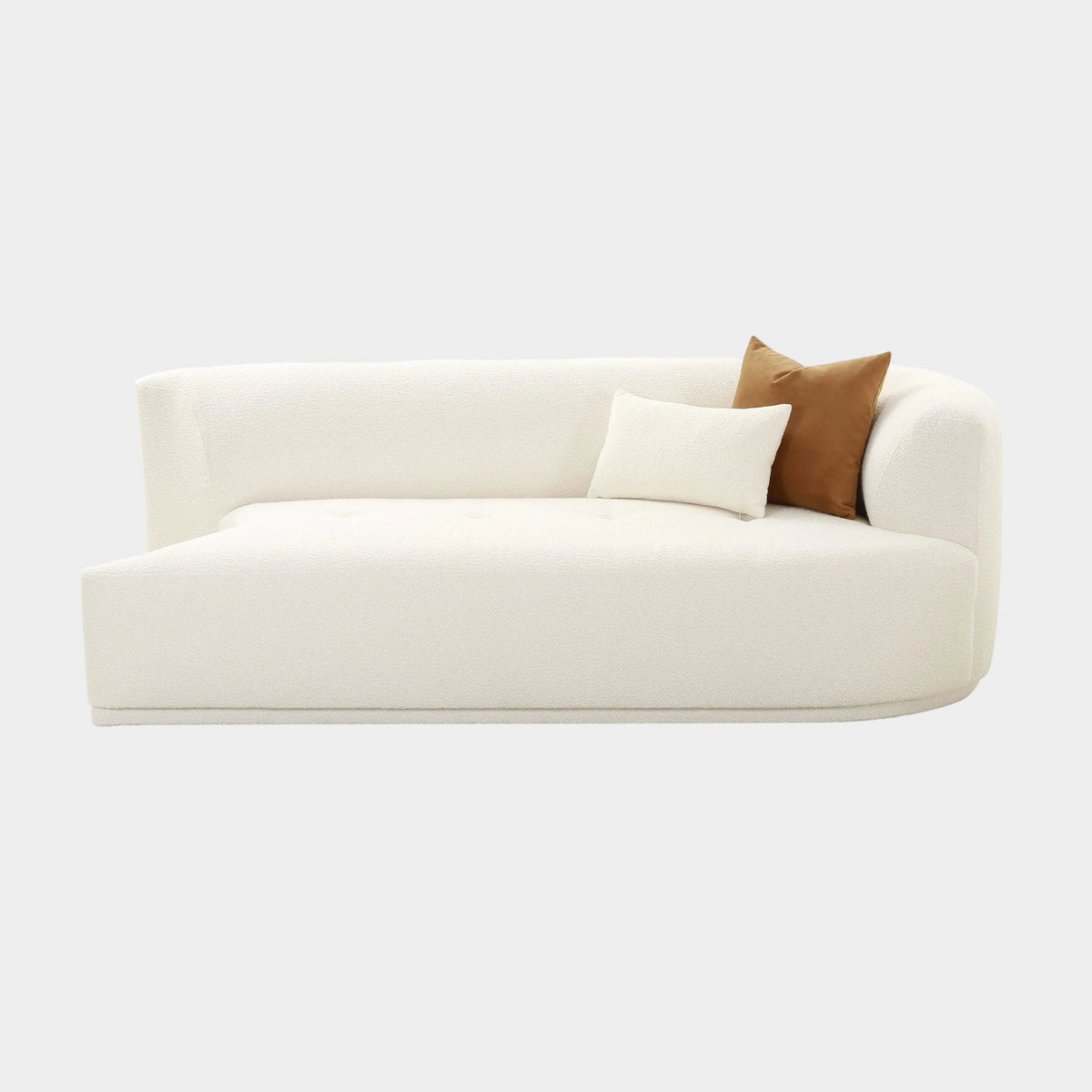 Fickle 82.5" Cream Performance Boucle Modular Loveseat
