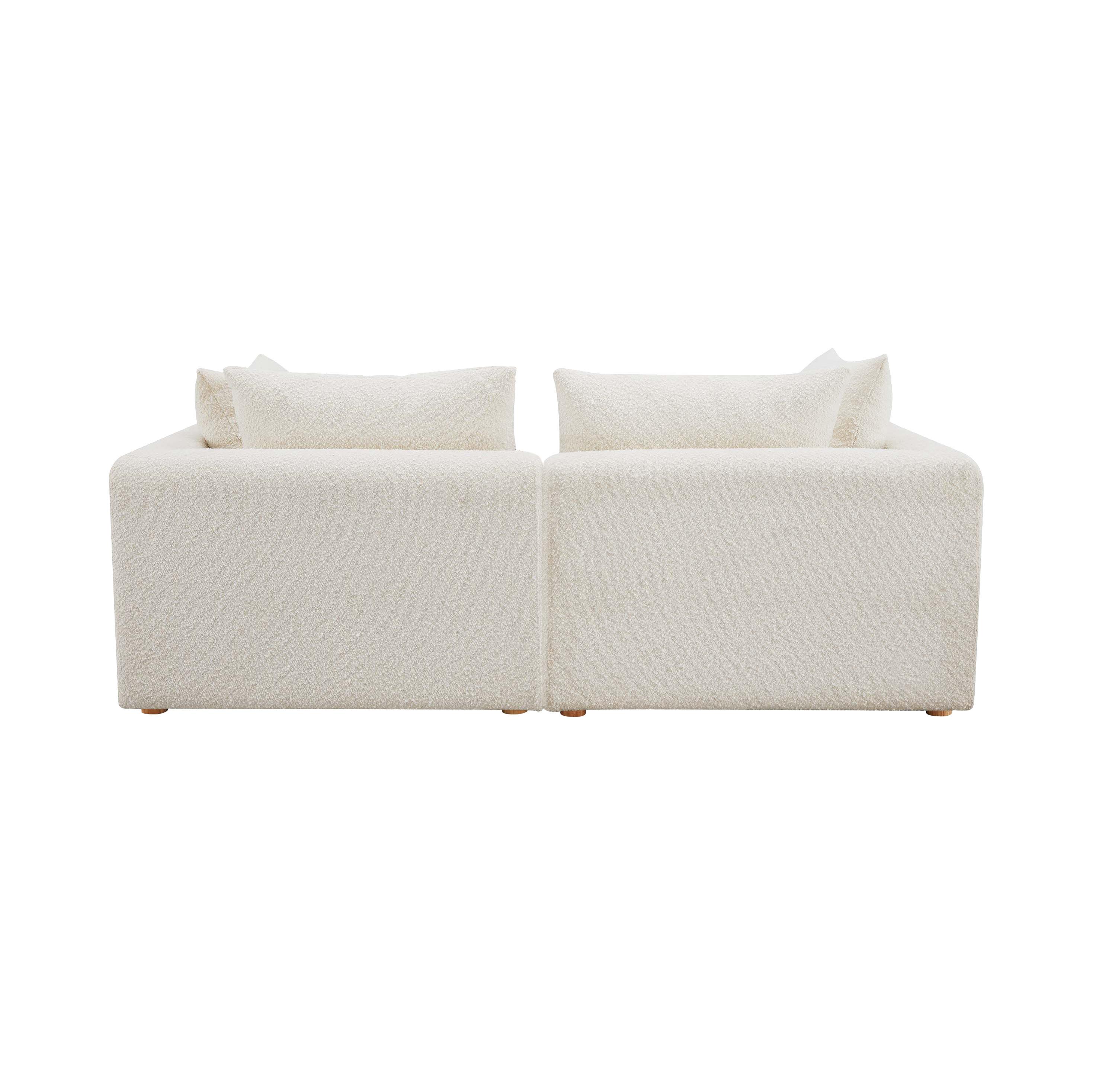 Hangover 81" Cream Performance Boucle Loveseat