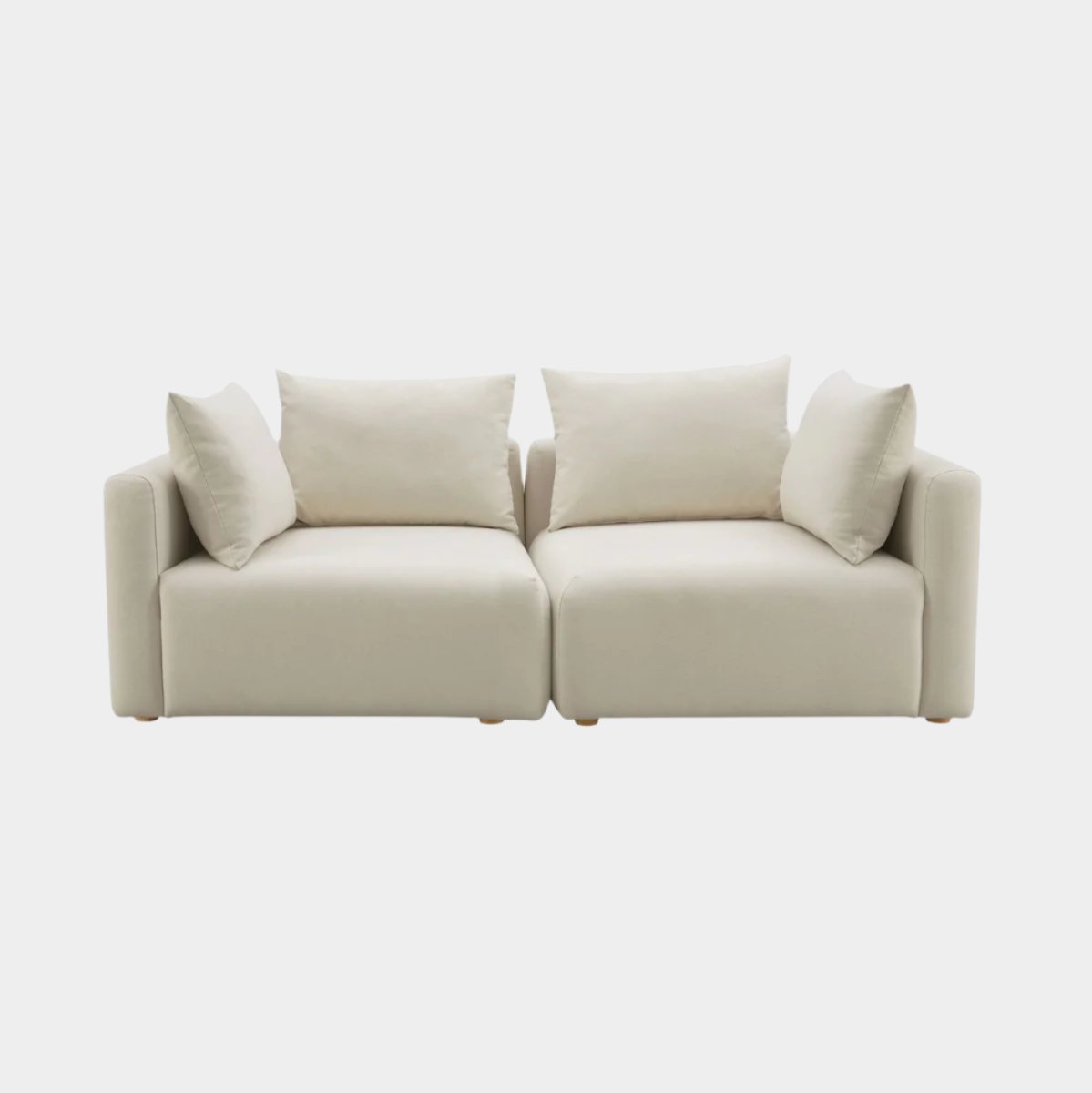 Hangover Cream Performance Linen Loveseat