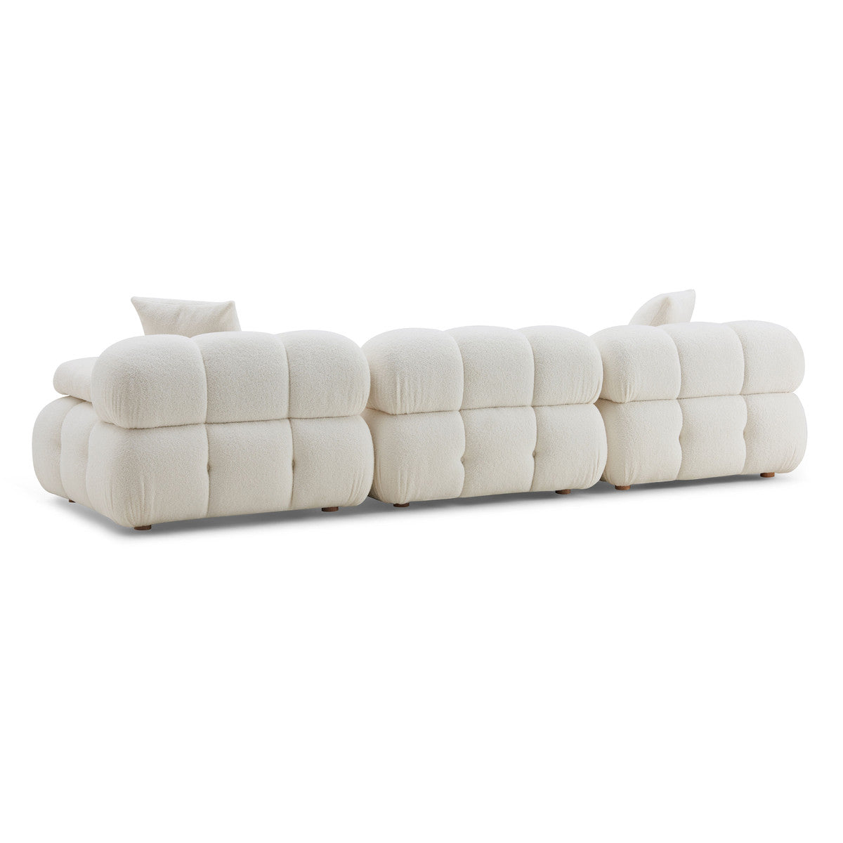 Calliope Cream Vegan Shearling Modular Sofa