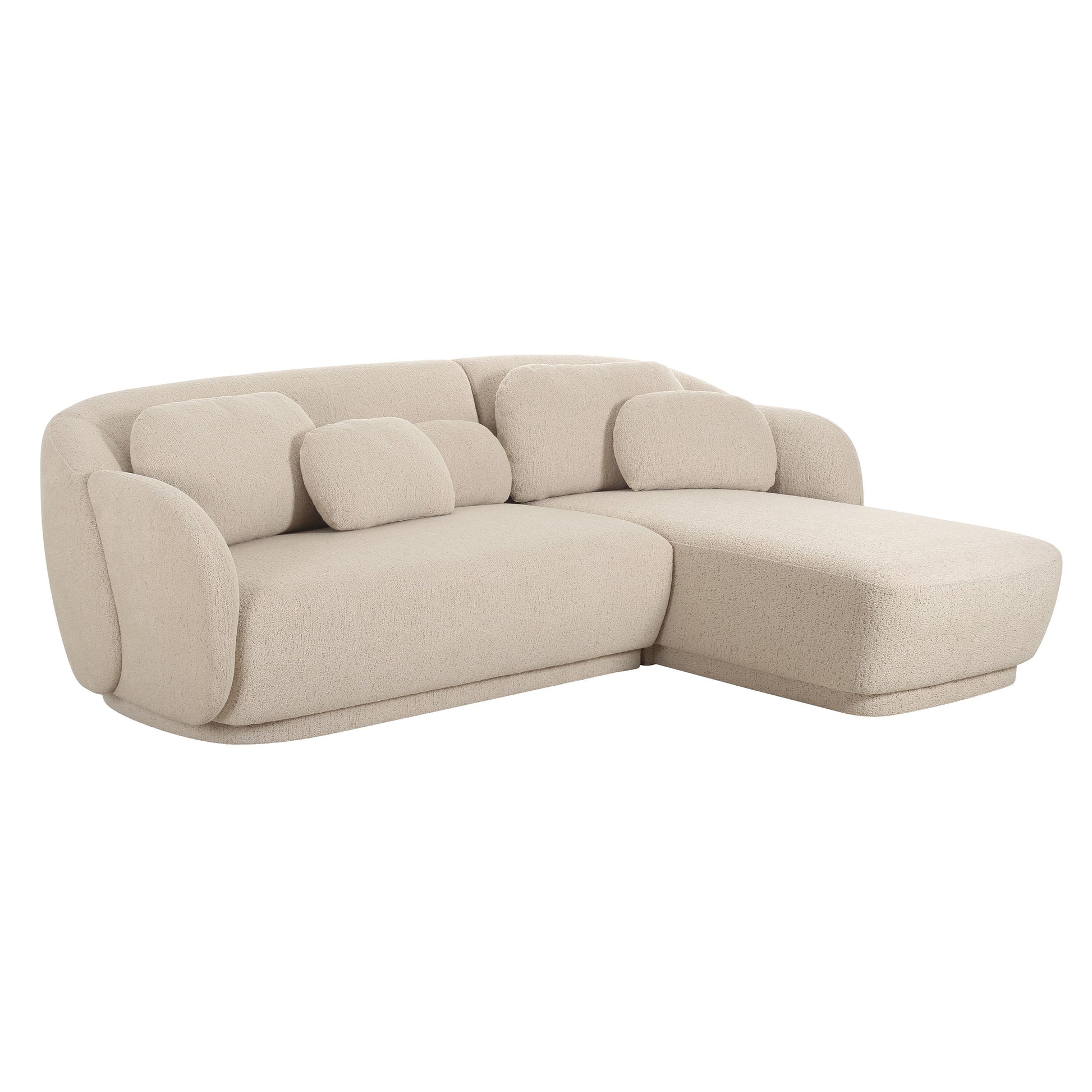 Misty Cream Boucle Sectional